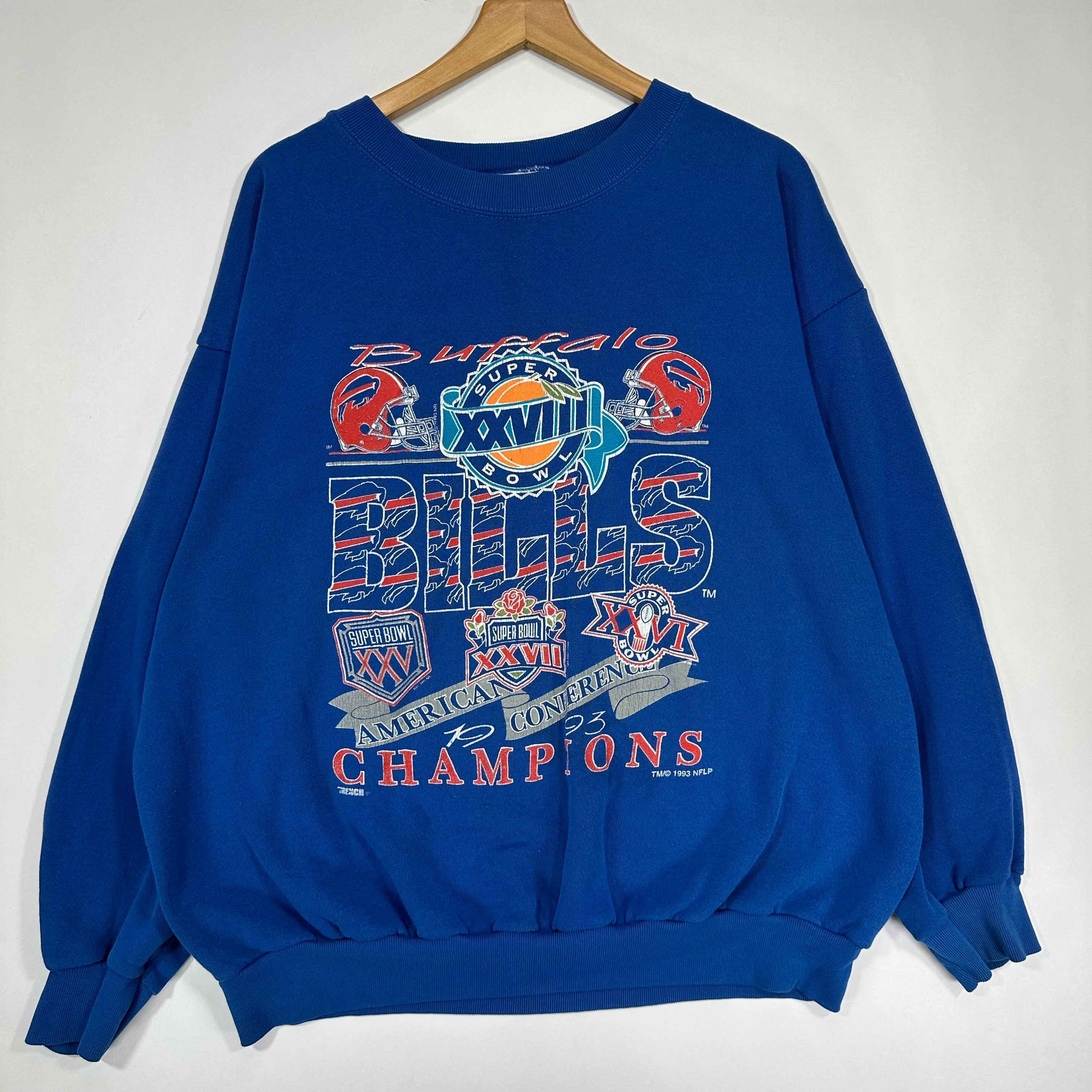 Vintage Buffalo Bills 1993 AFC Champs Crewneck Sweatshirt XL