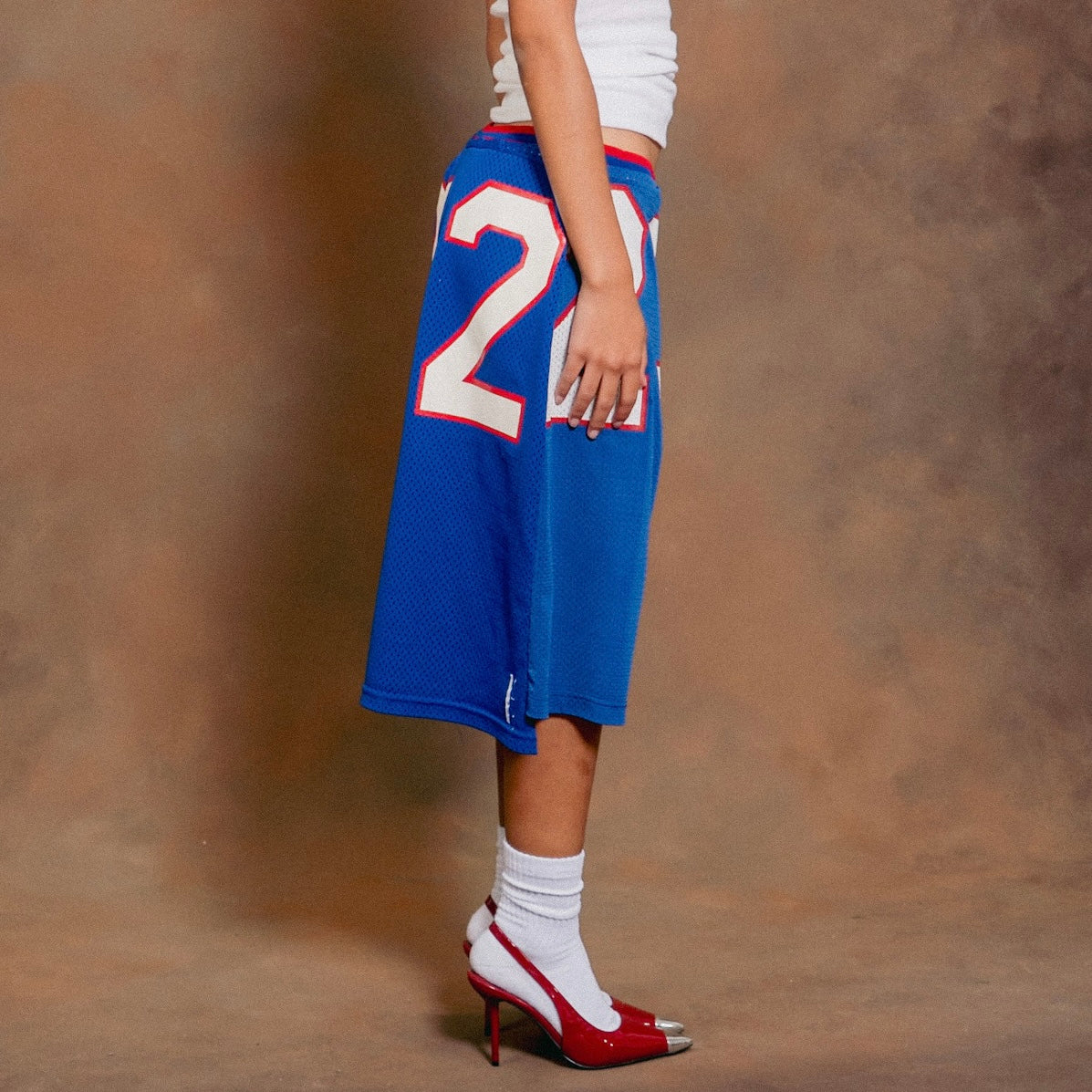 Vintage Buffalo Bills Upcycled Custom Jersey Shorts
