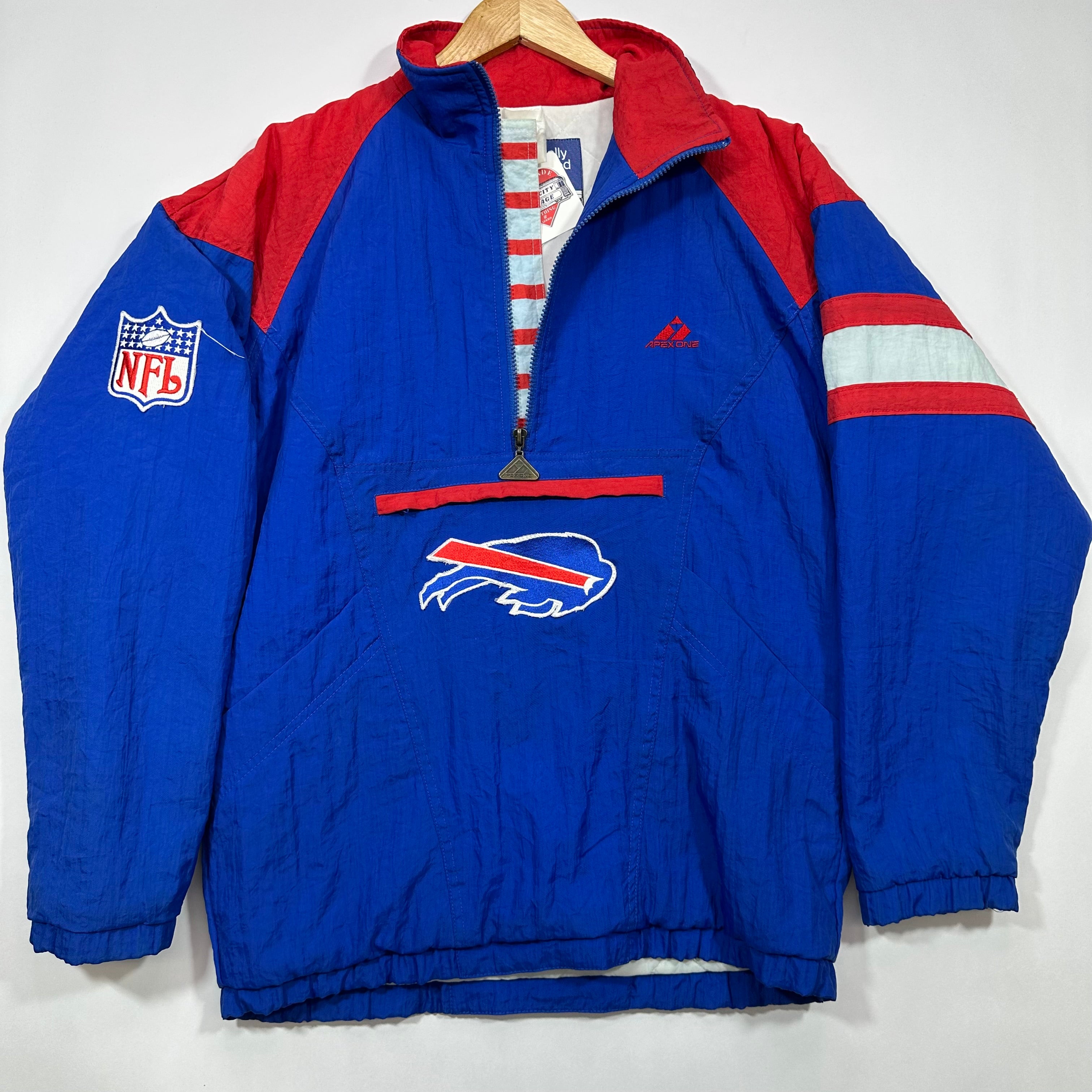 Vintage Buffalo Bills Apex Pullover Puffer Jacket Medium