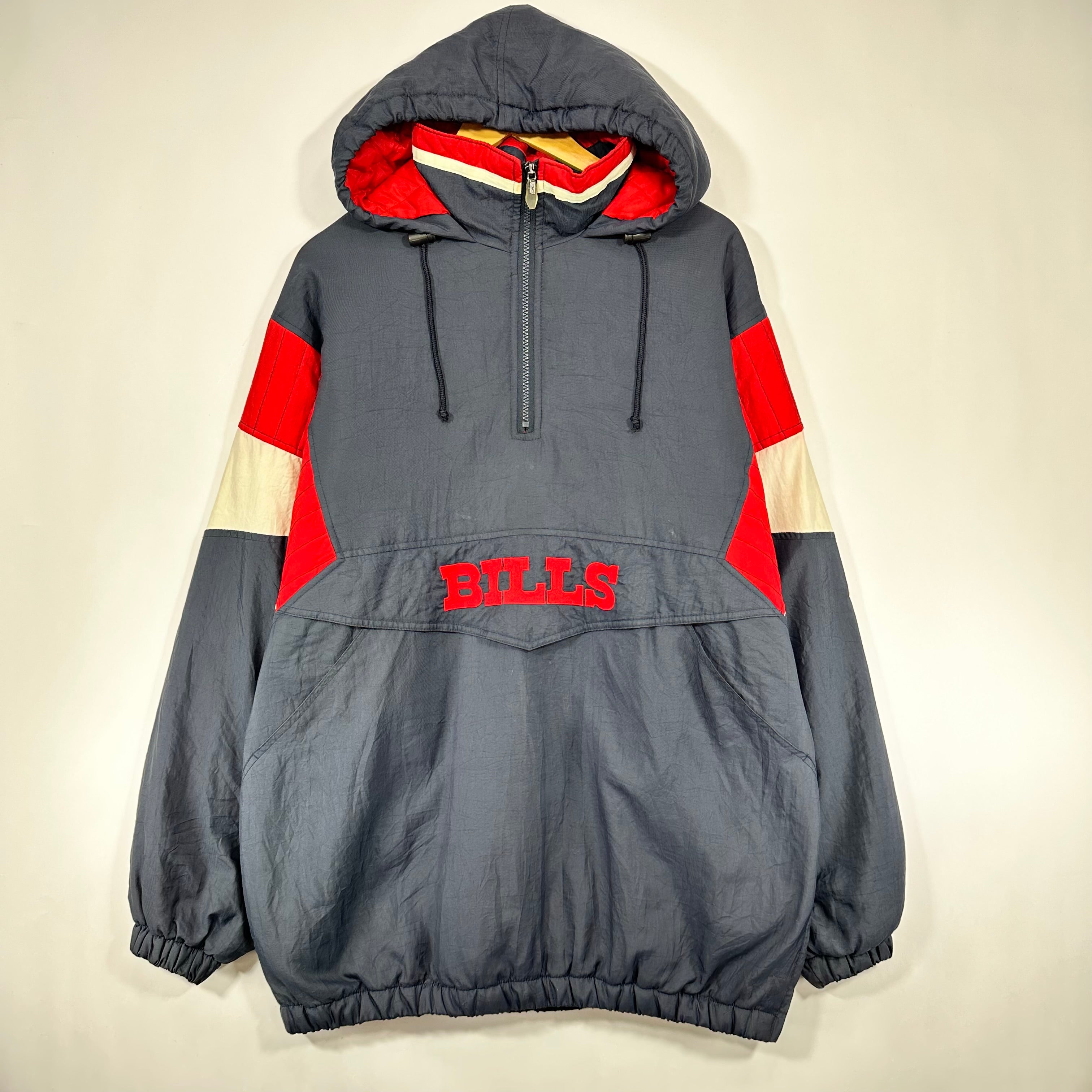 Vintage Buffalo Bills Pullover Puffer Jacket Large