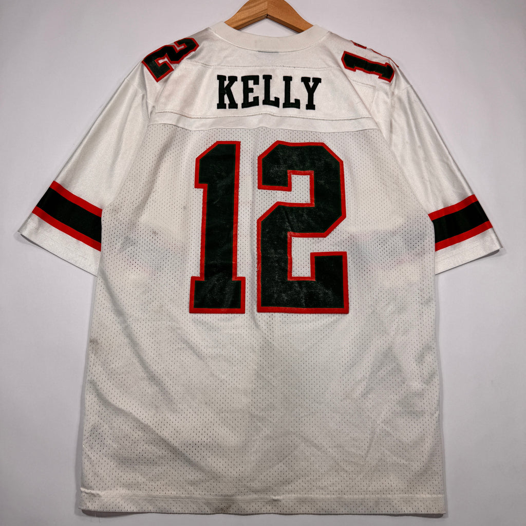 Vintage Buffalo Bills Kelly #12 Miami Hurricanes Jersey Shirt Large