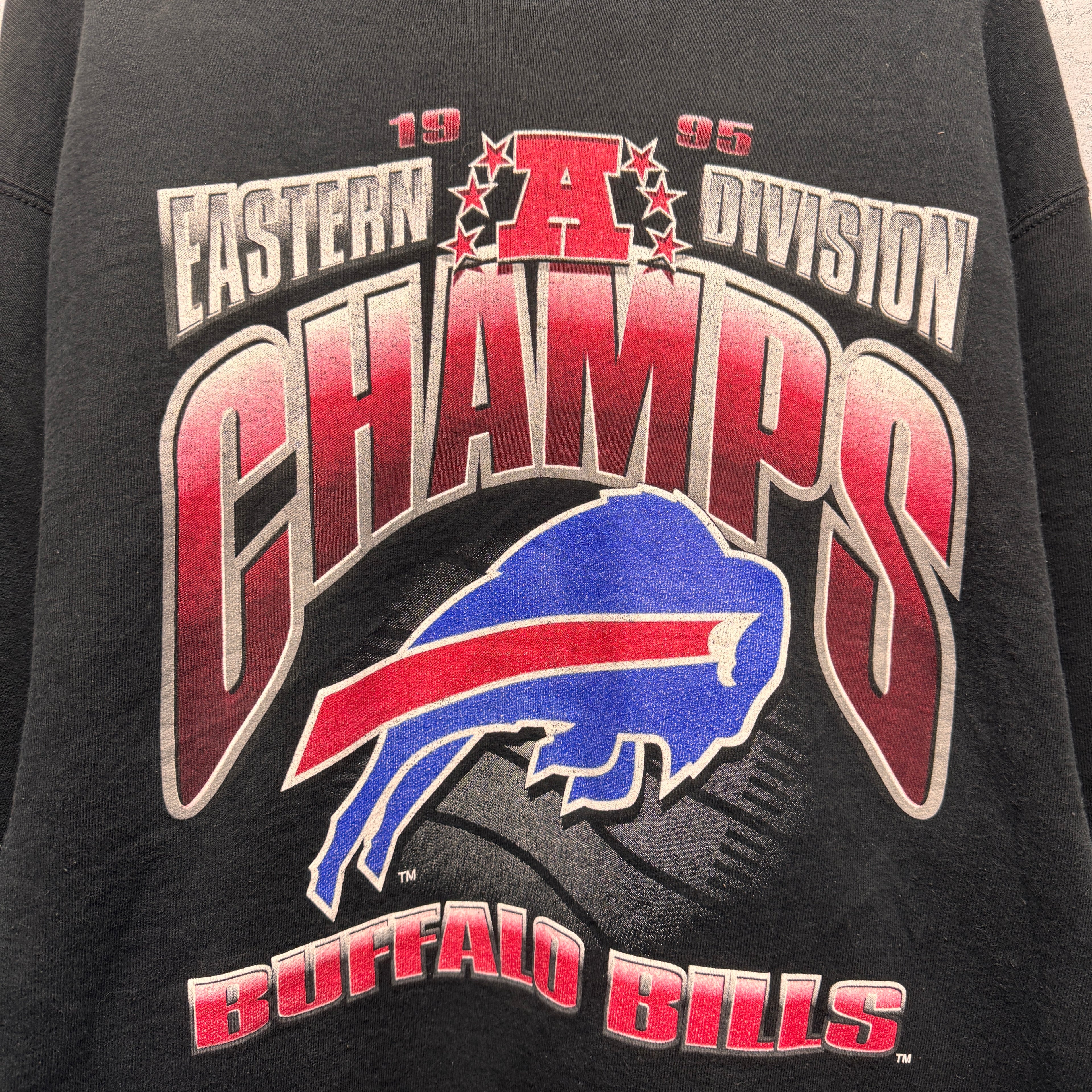 Vintage Buffalo Bills 1995 AFC East Champions Crewneck Sweatshirt Large