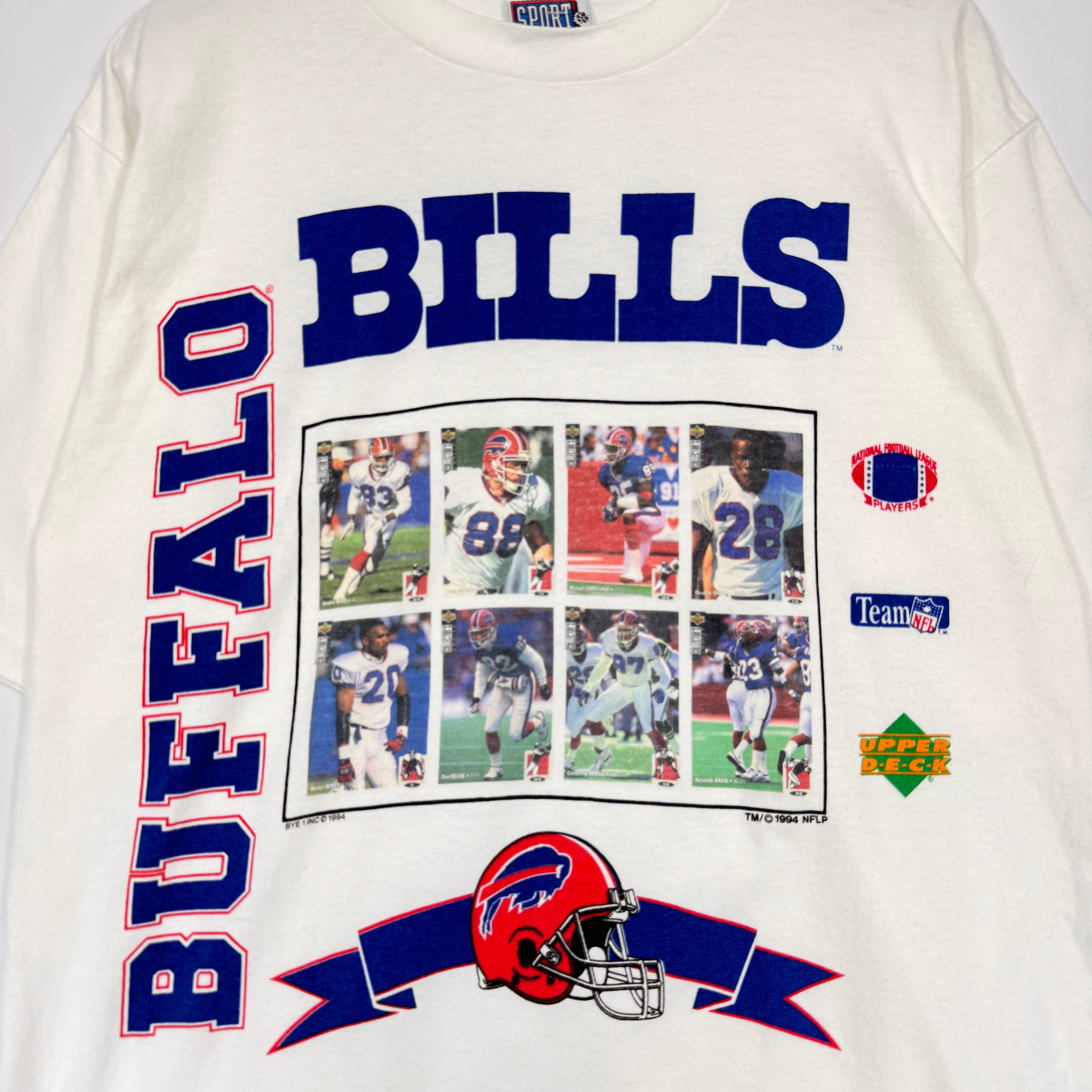 Vintage Buffalo Bills Player Cards Upper Deck Shirt Large