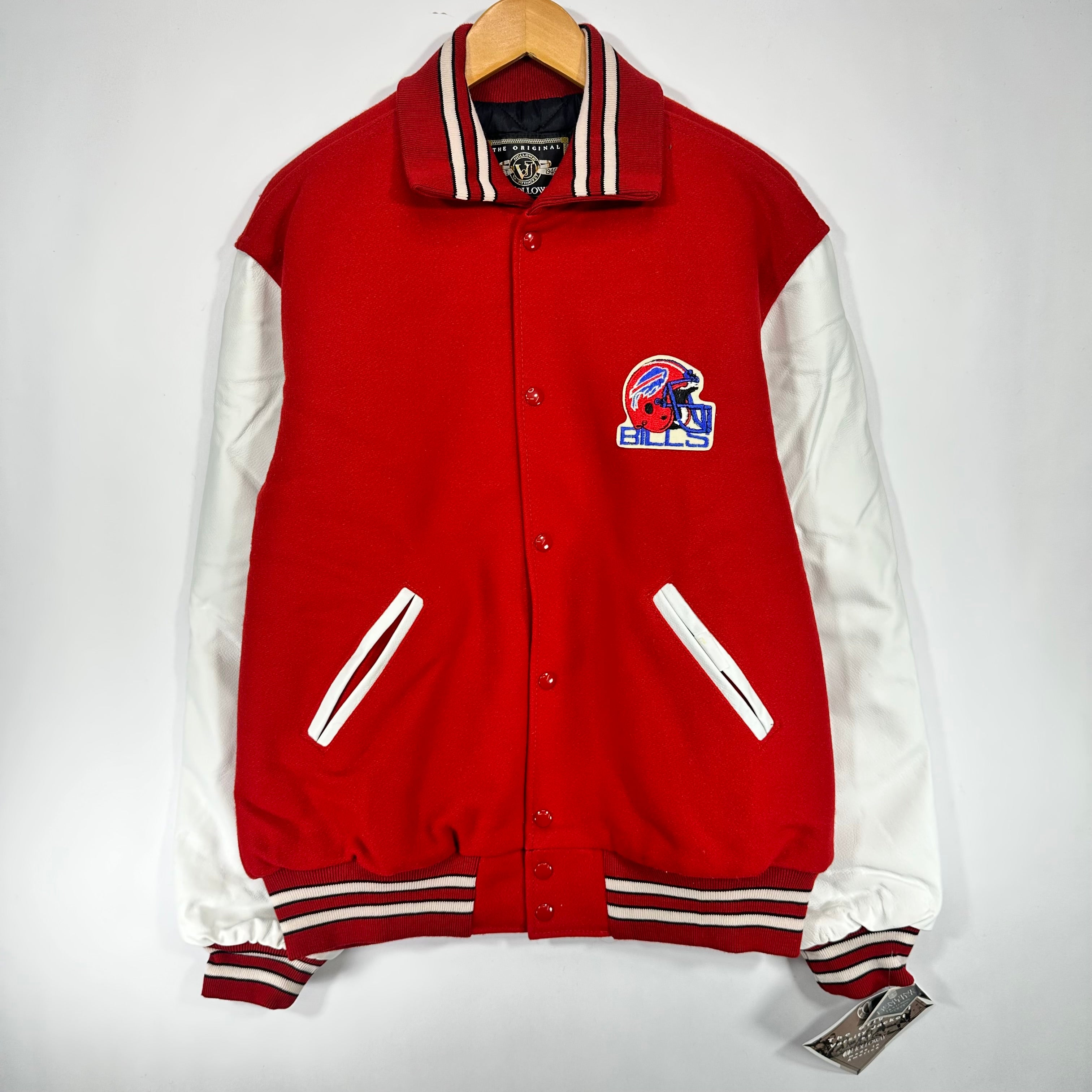 Vintage Buffalo Bills Varsity Leather Jacket XL