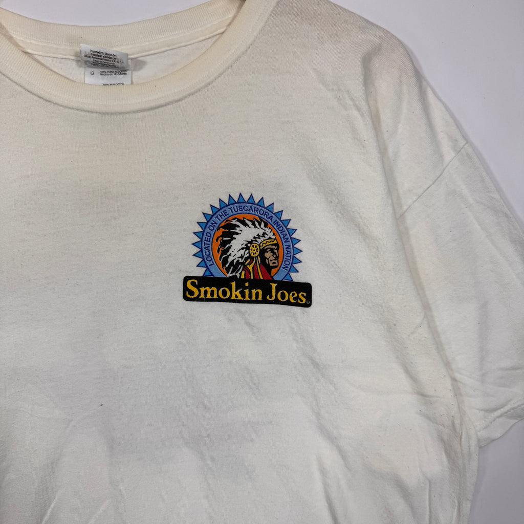 Vintage Buffalo Bills Run the Raiders Smokin’ Joe’s Shirt Large