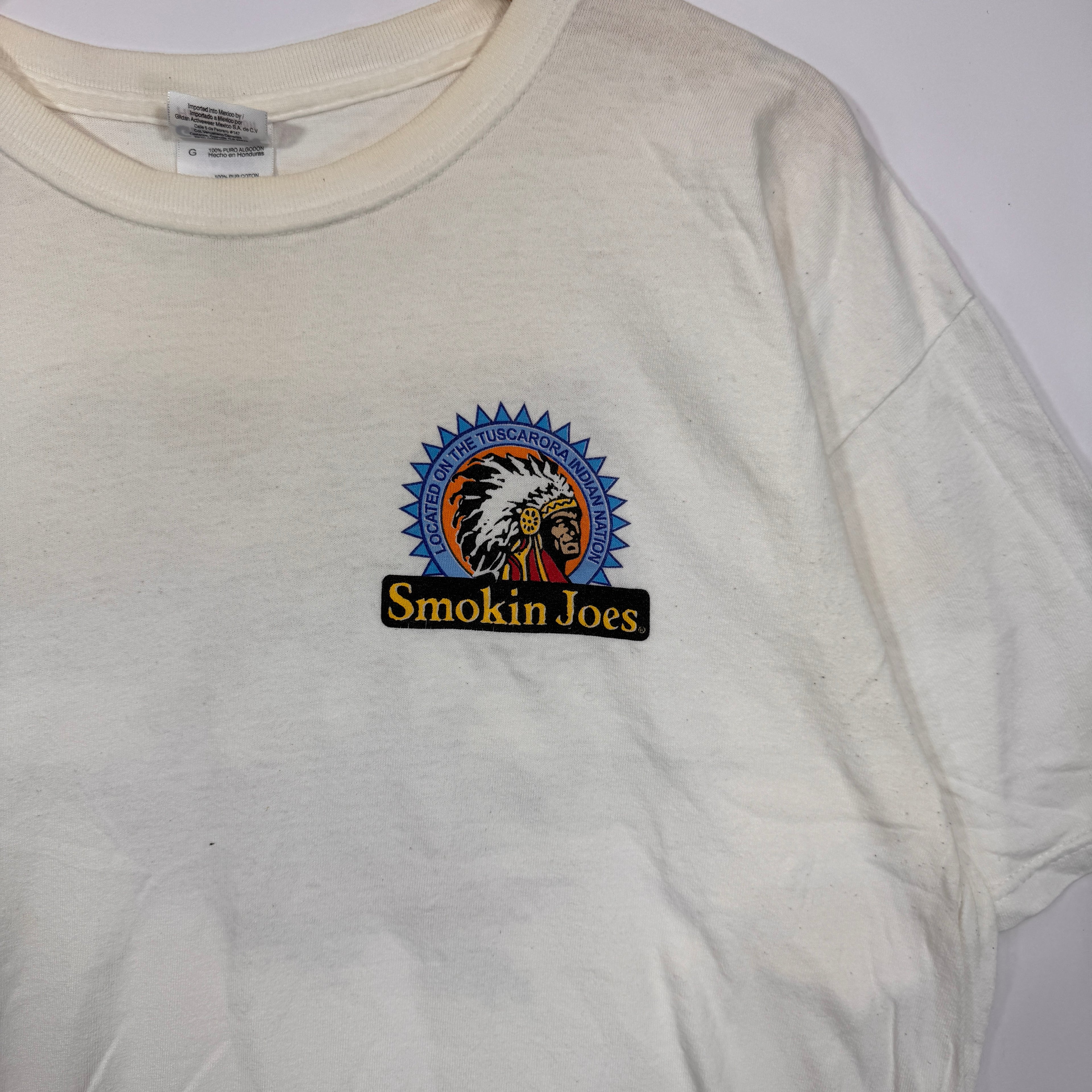 Vintage Buffalo Bills Run the Raiders Smokin’ Joe’s Shirt Large