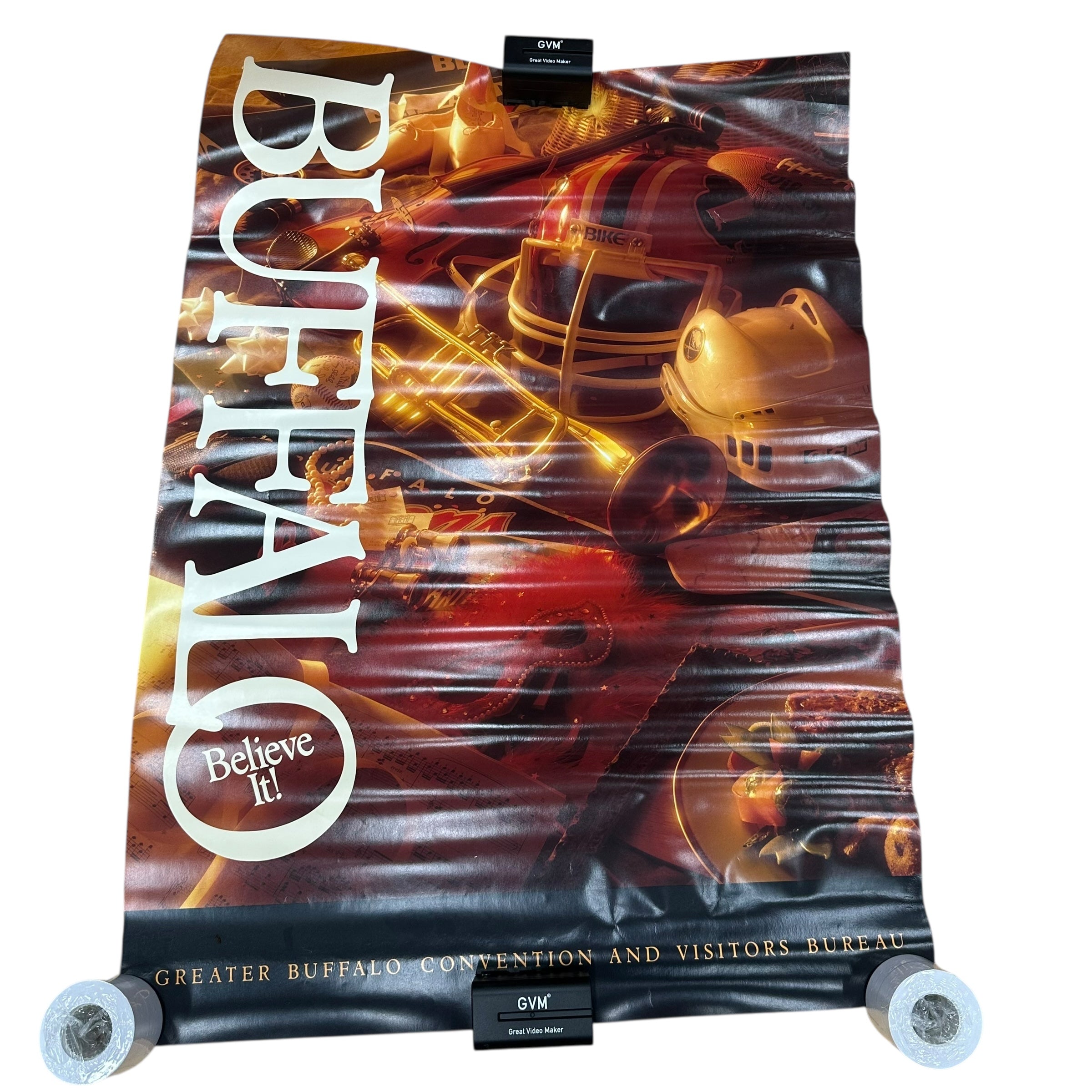 Vintage Buffalo Bills Sabres Poster