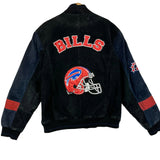 Vintage Buffalo Bills Leather Suede Jacket Medium