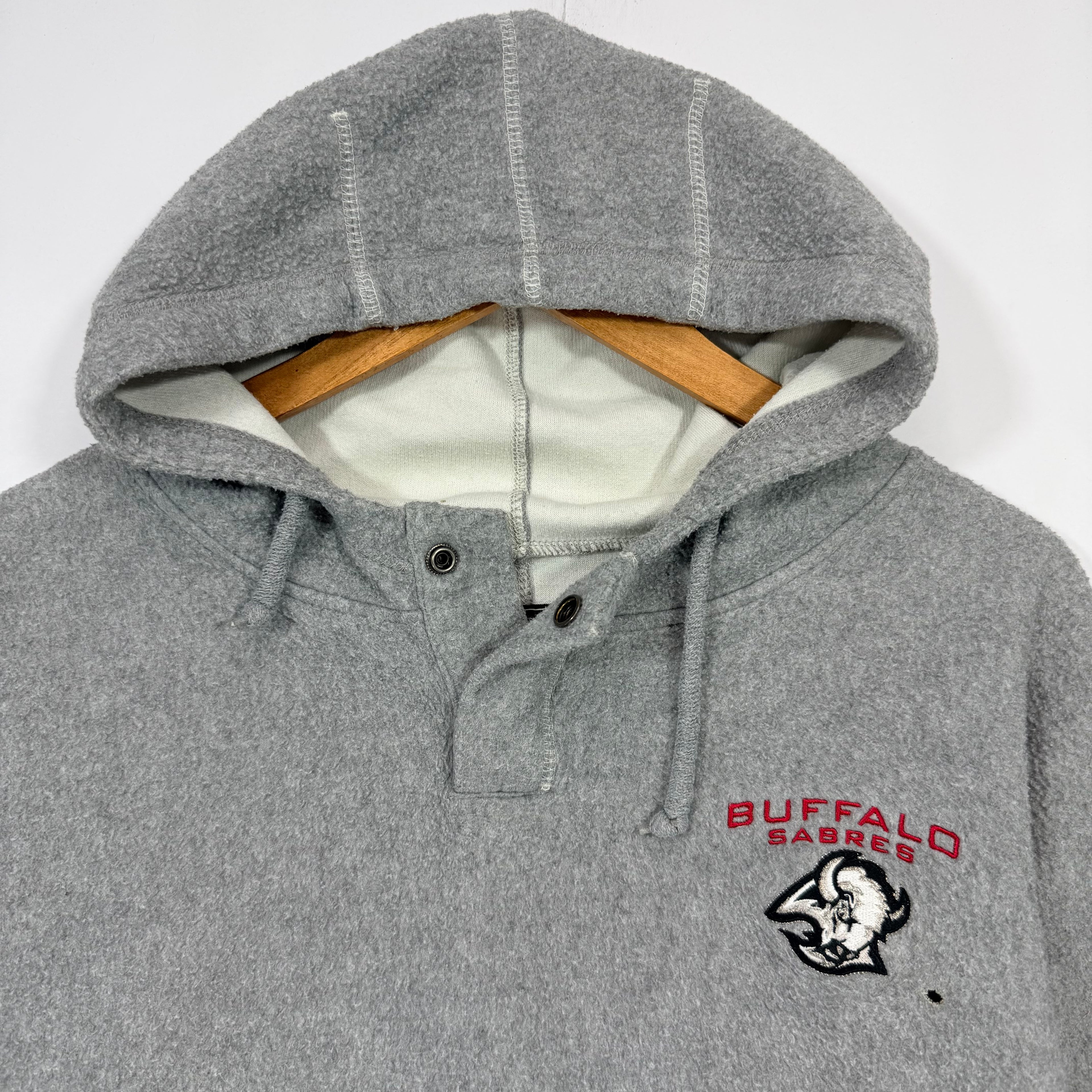 Vintage Buffalo Sabres Fleece Hoodie Sweatshirt XL