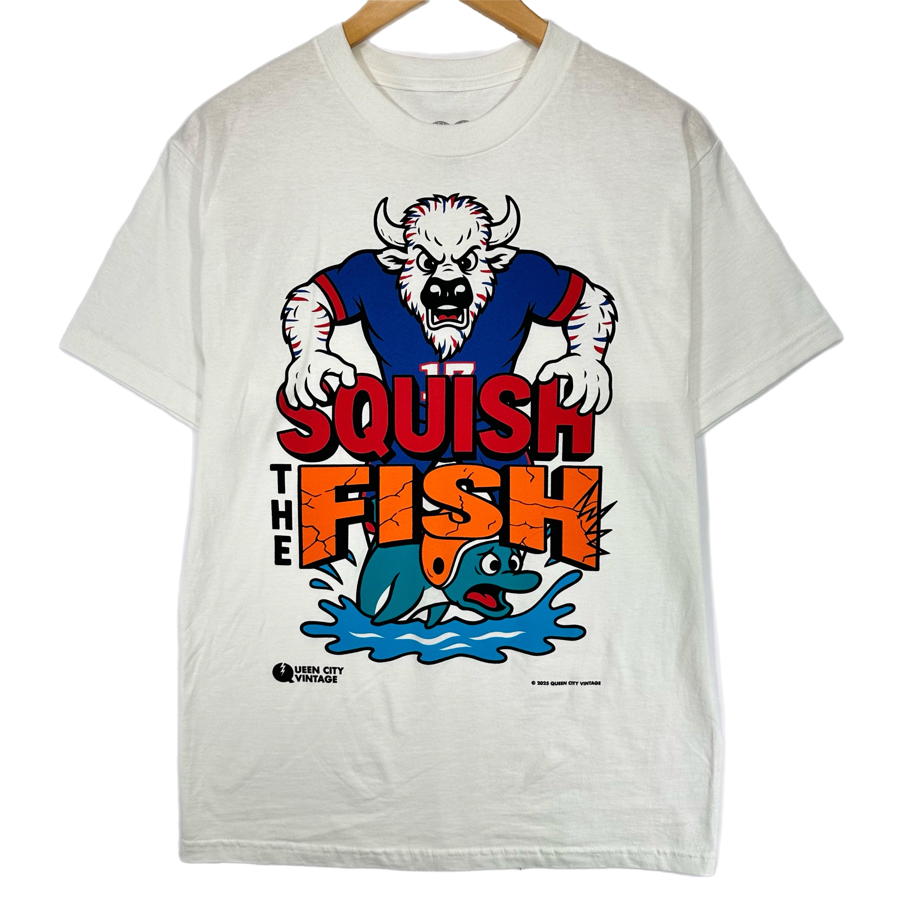 QCV Exclusive Squish The Fish Buffalo Bills Shirt