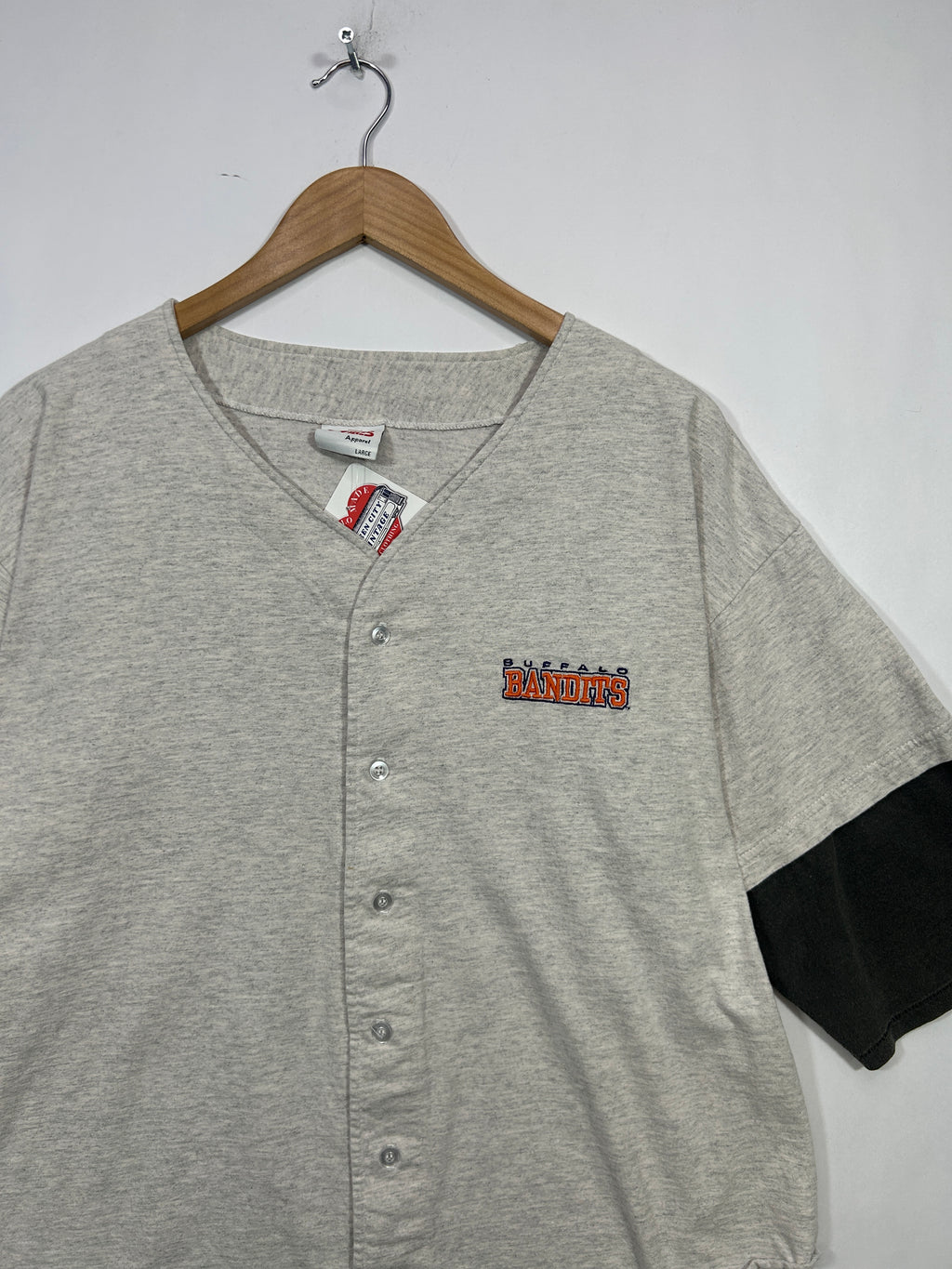 Vintage Buffalo Bandits Baseball Jersey Shirt Large