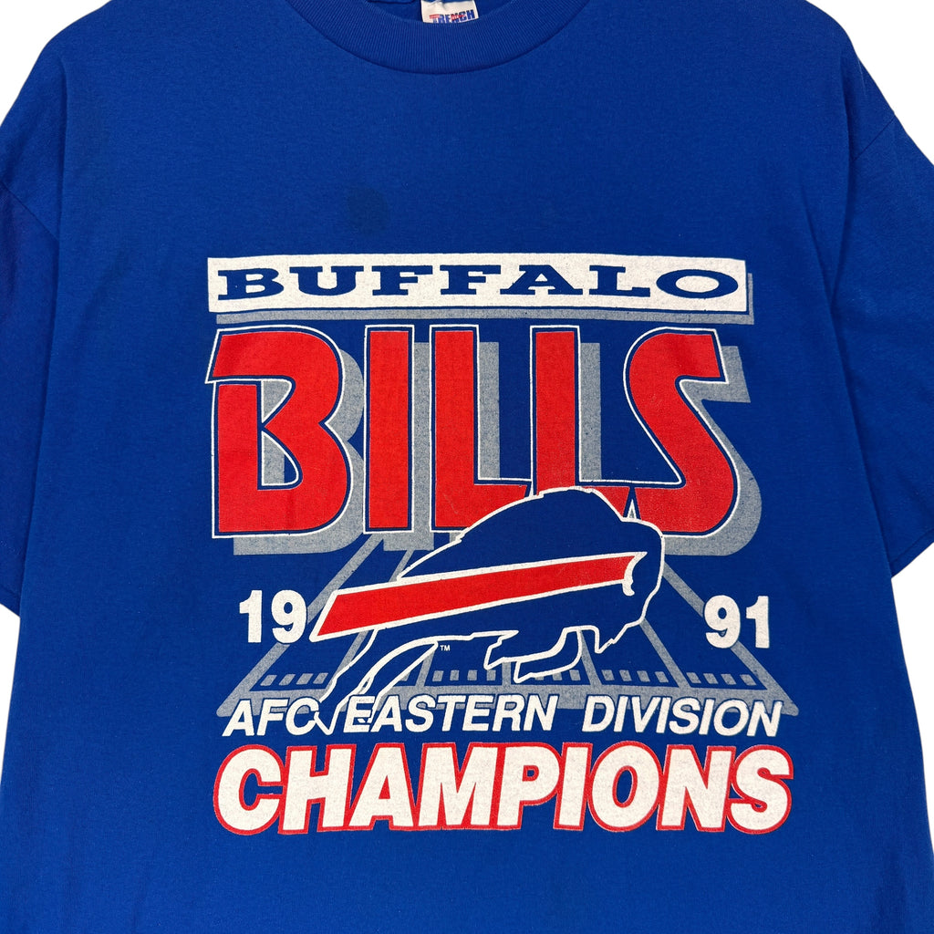 Vintage Buffalo Bills 1991 AFC East Champions Shirt Large