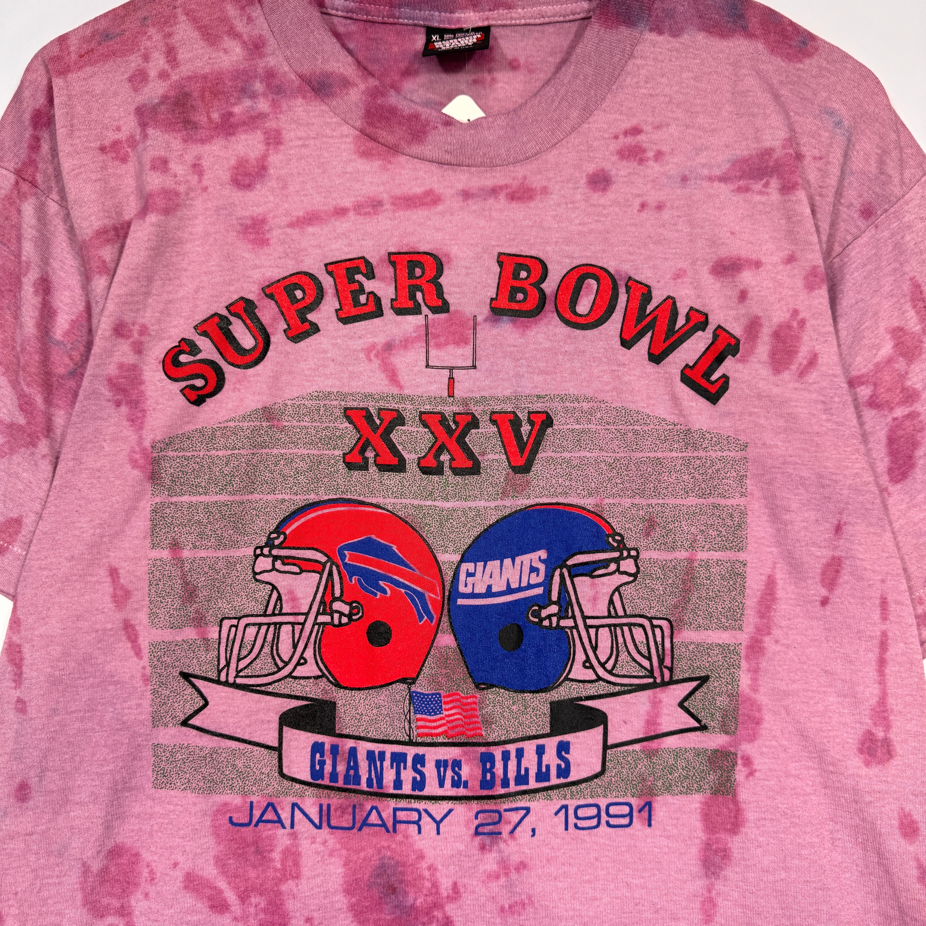 Vintage Buffalo Bills Overdyed 1991 Super Bowl Shirt XL