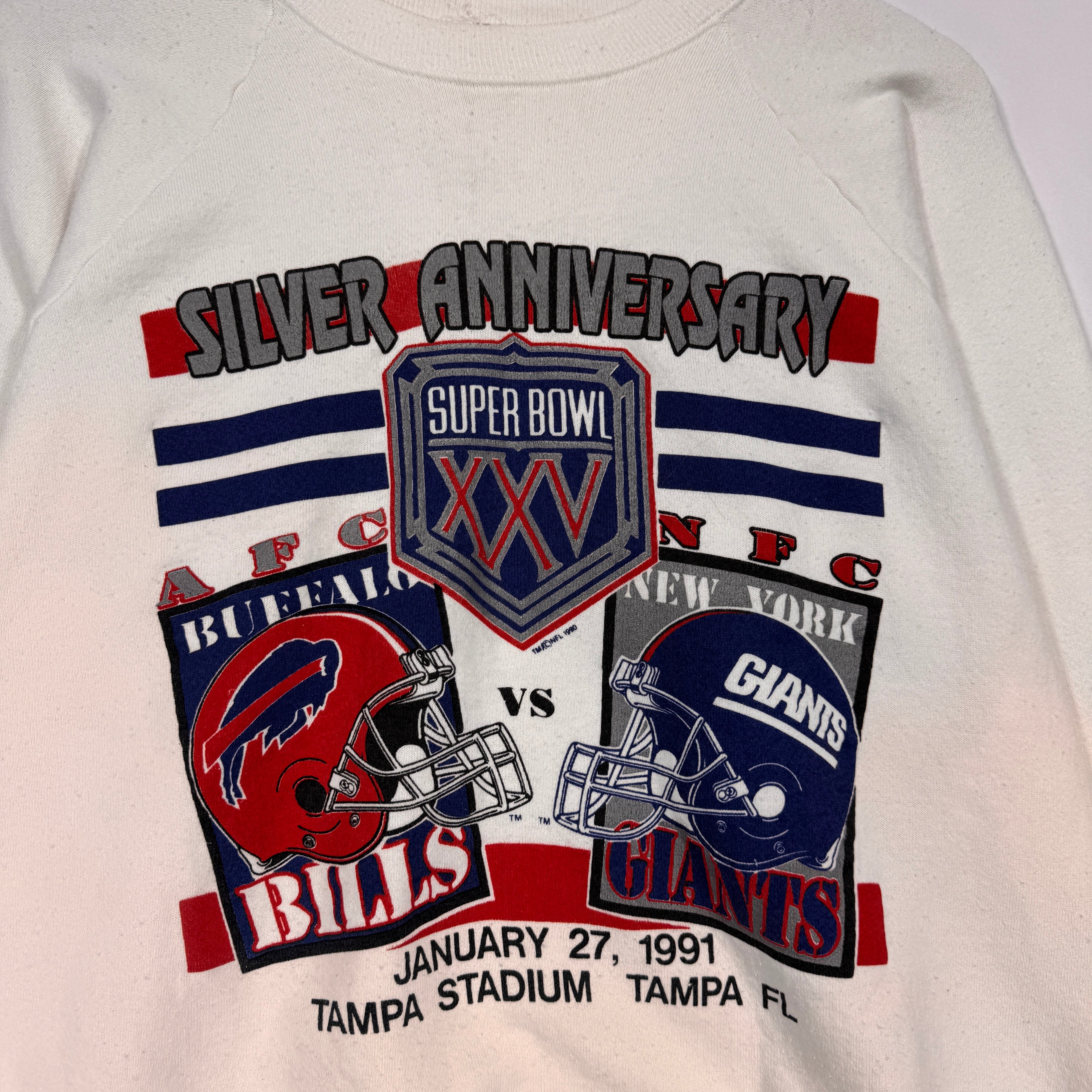 Vintage Buffalo Bills 1991 Super Bowl Crewneck Sweatshirt Large
