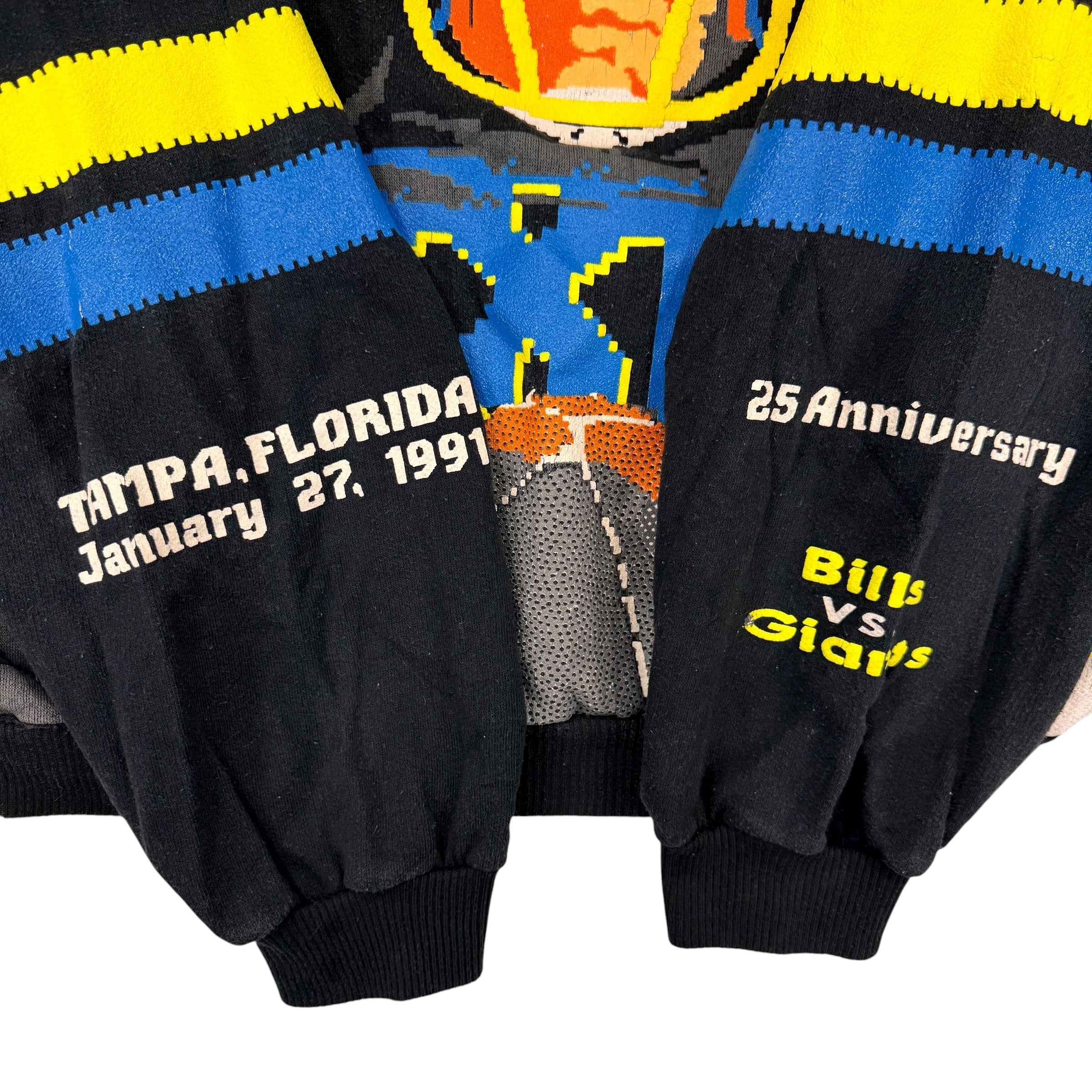Vintage Buffalo Bills Tecmo Bowl 1991 Super Bowl Crewneck Sweatshirt Large