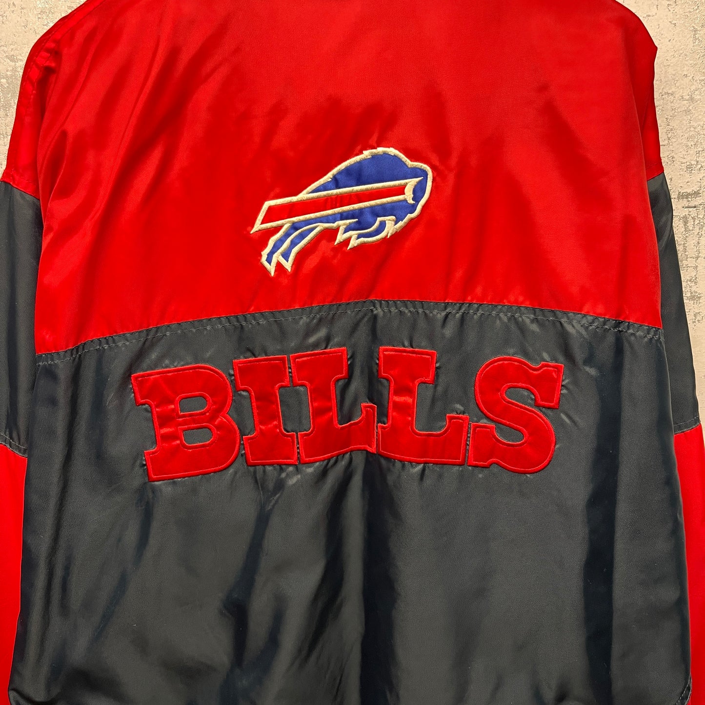 Vintage Buffalo Bills Zip Up Windbreaker Jacket XL