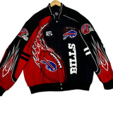 Vintage Y2K Buffalo Bills Flame Racing Jacket XL