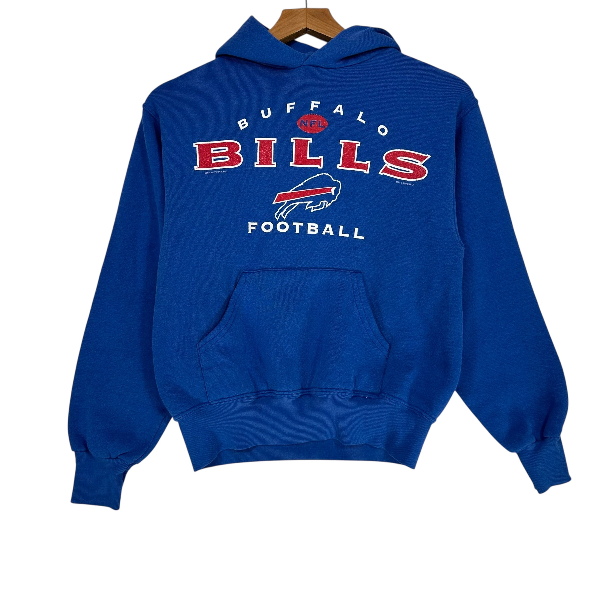 Vintage Kids Buffalo Bills Hoodie Sweatshirt Size Large 14/16