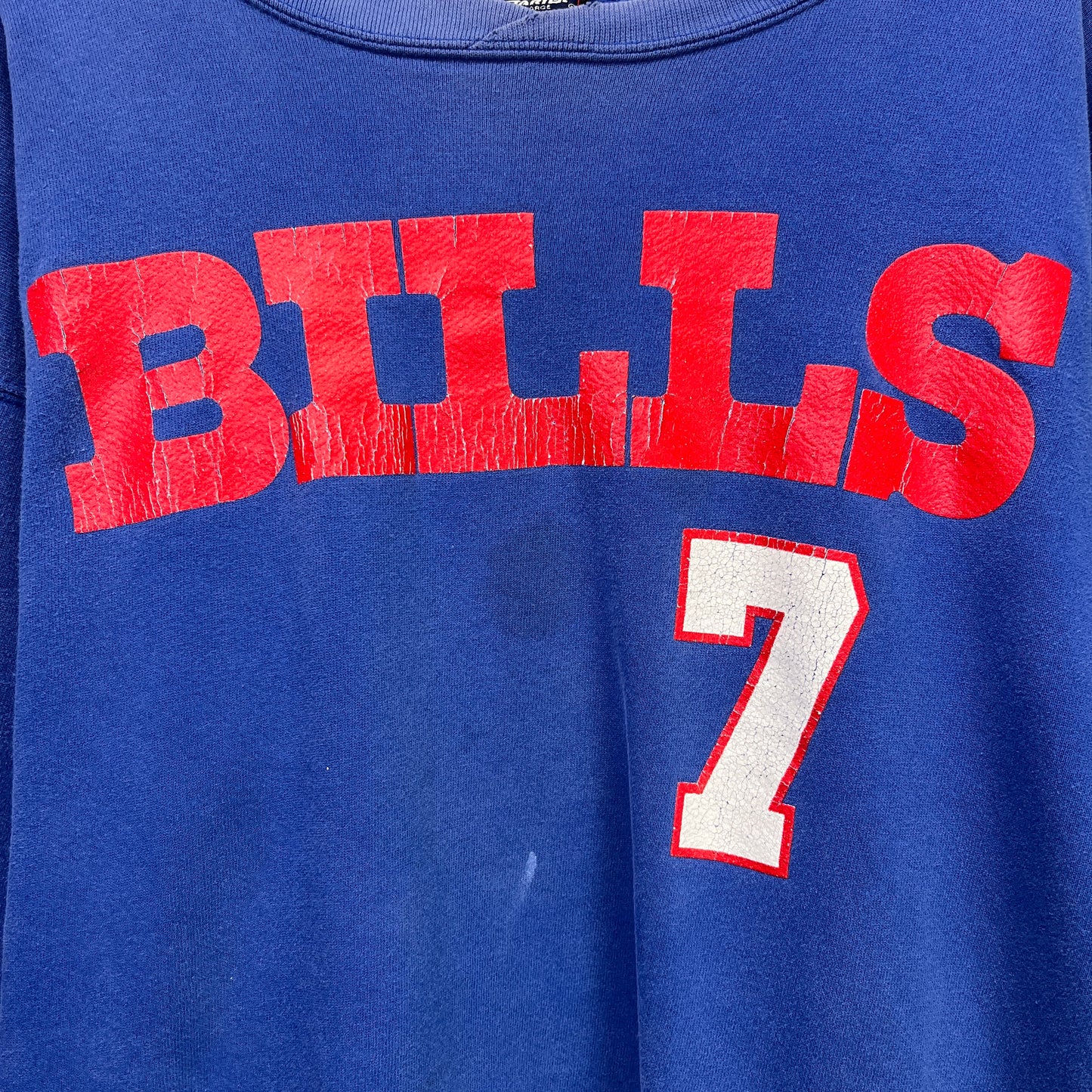 Vintage Buffalo Bills Doug Flutie Crewneck Sweatshirt Large