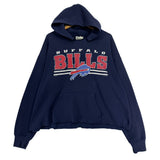 Vintage Buffalo Bills Cropped Hoodie Sweatshirt XL