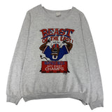 Vintage Buffalo Bills Beast Of The East Cartoon Crewneck Sweatshirt XL