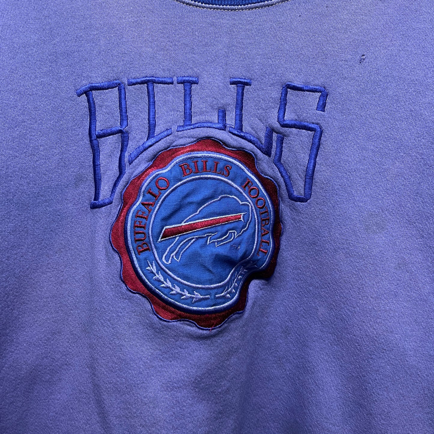 Vintage Buffalo Bills Overdyed Crewneck Sweatshirt XL