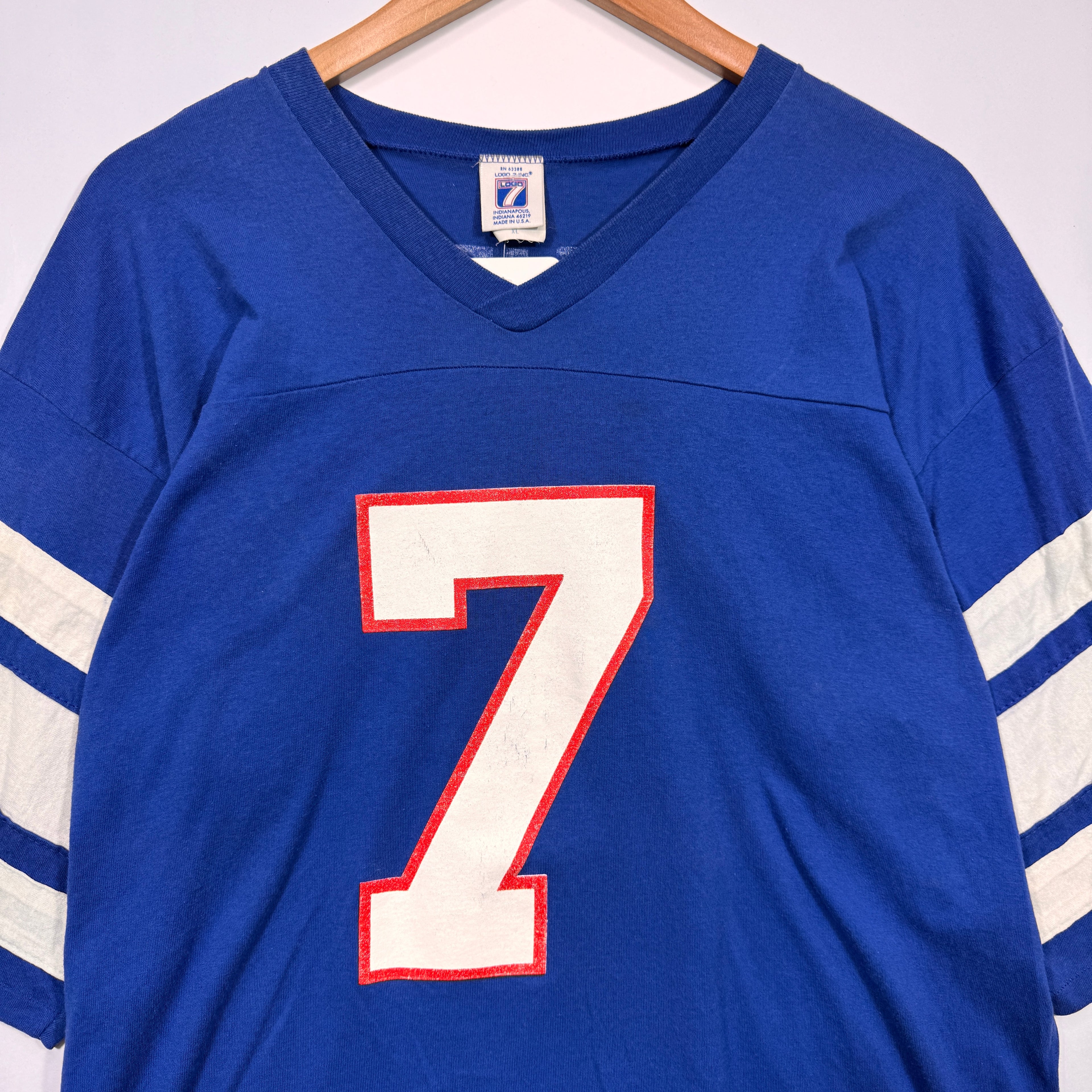 Vintage Buffalo Bills Doug Flutie V-Neck Jersey Shirt XL