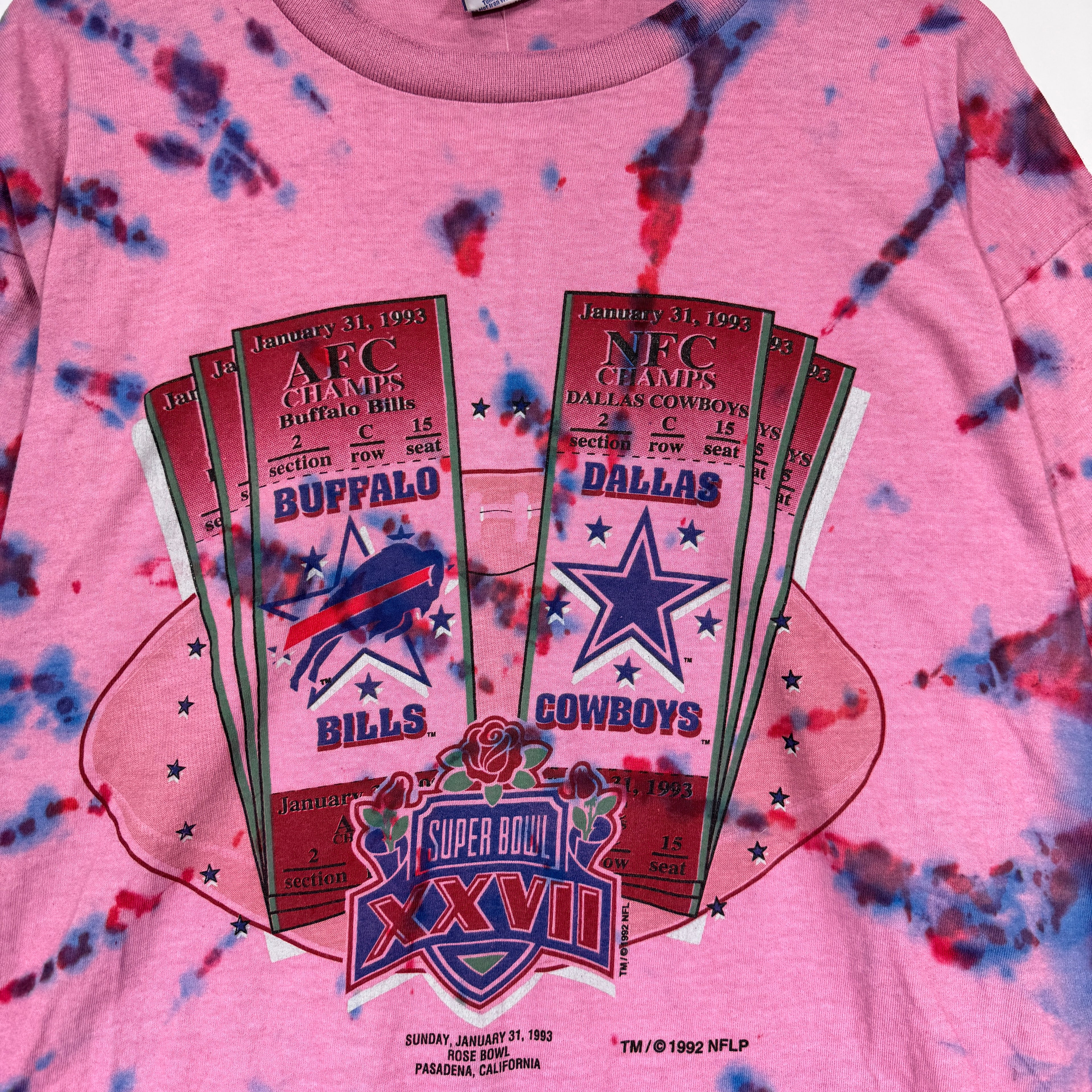 Vintage Buffalo Bills Overdyed 1993 Super Bowl Shirt XL