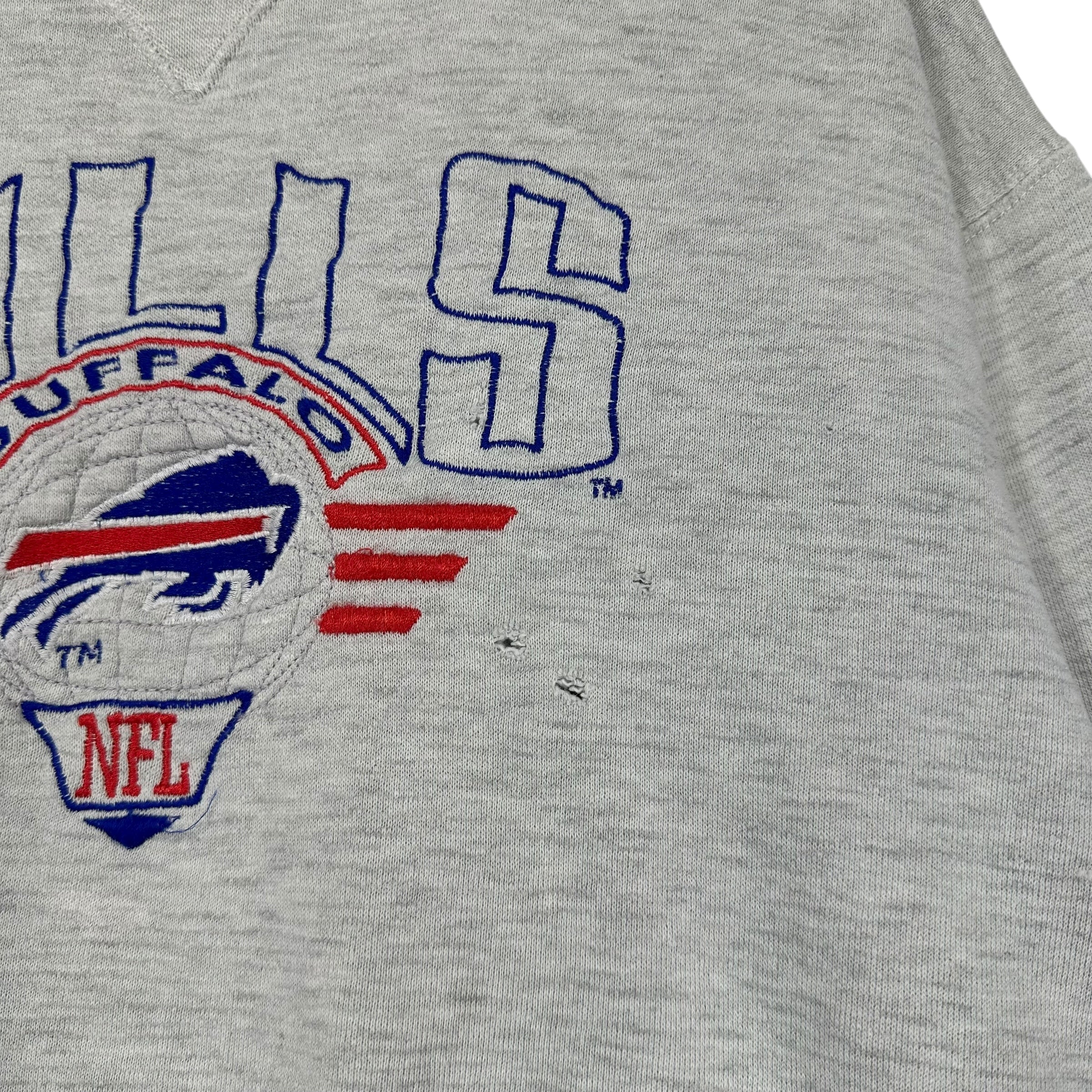 Vintage Buffalo Bills Embroidered Crewneck Sweatshirt Medium