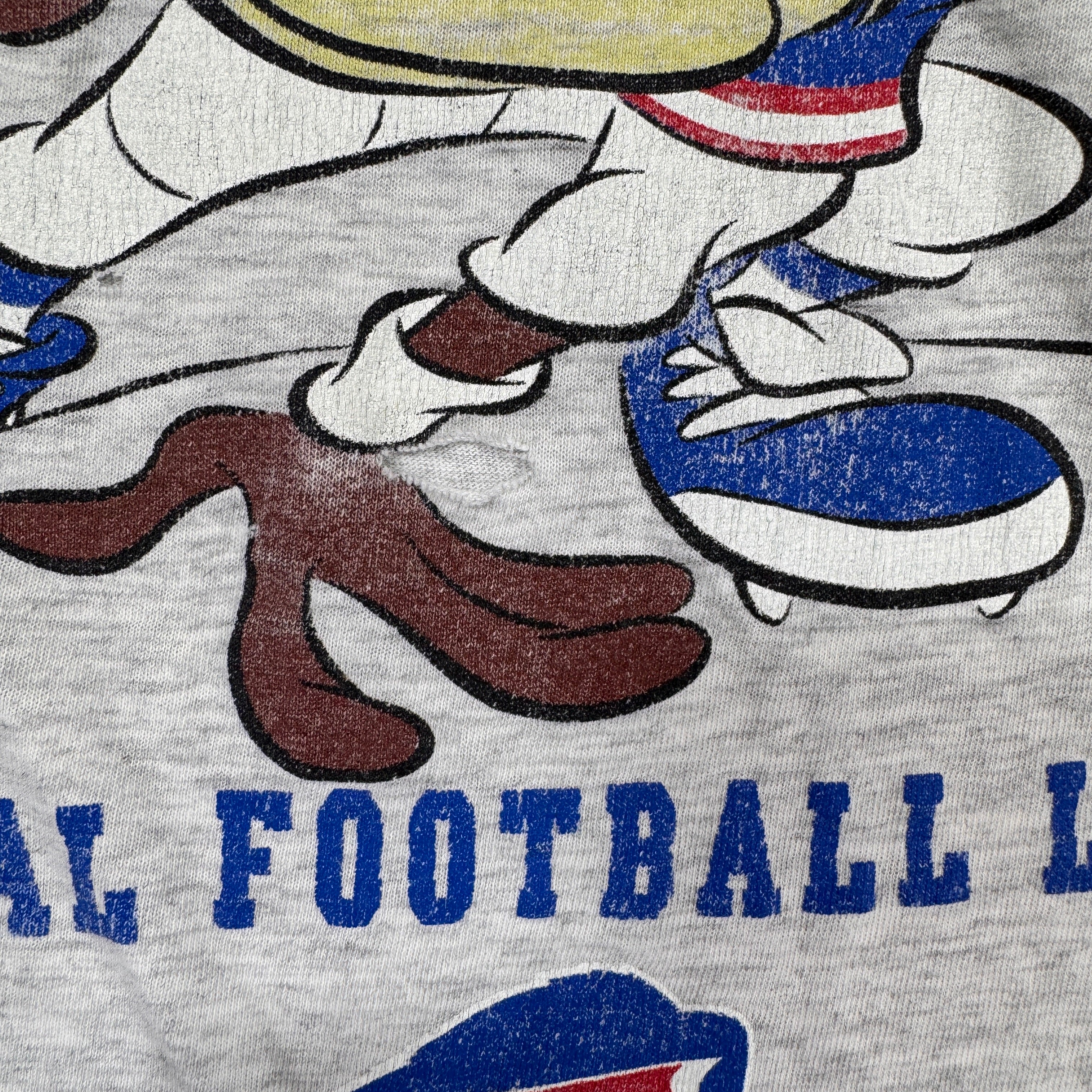 Vintage Buffalo Bills Taz Looney Tunes Cartoon Shirt Large