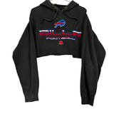 Vintage Buffalo Bills Cropped Hoodie Sweatshirt Large