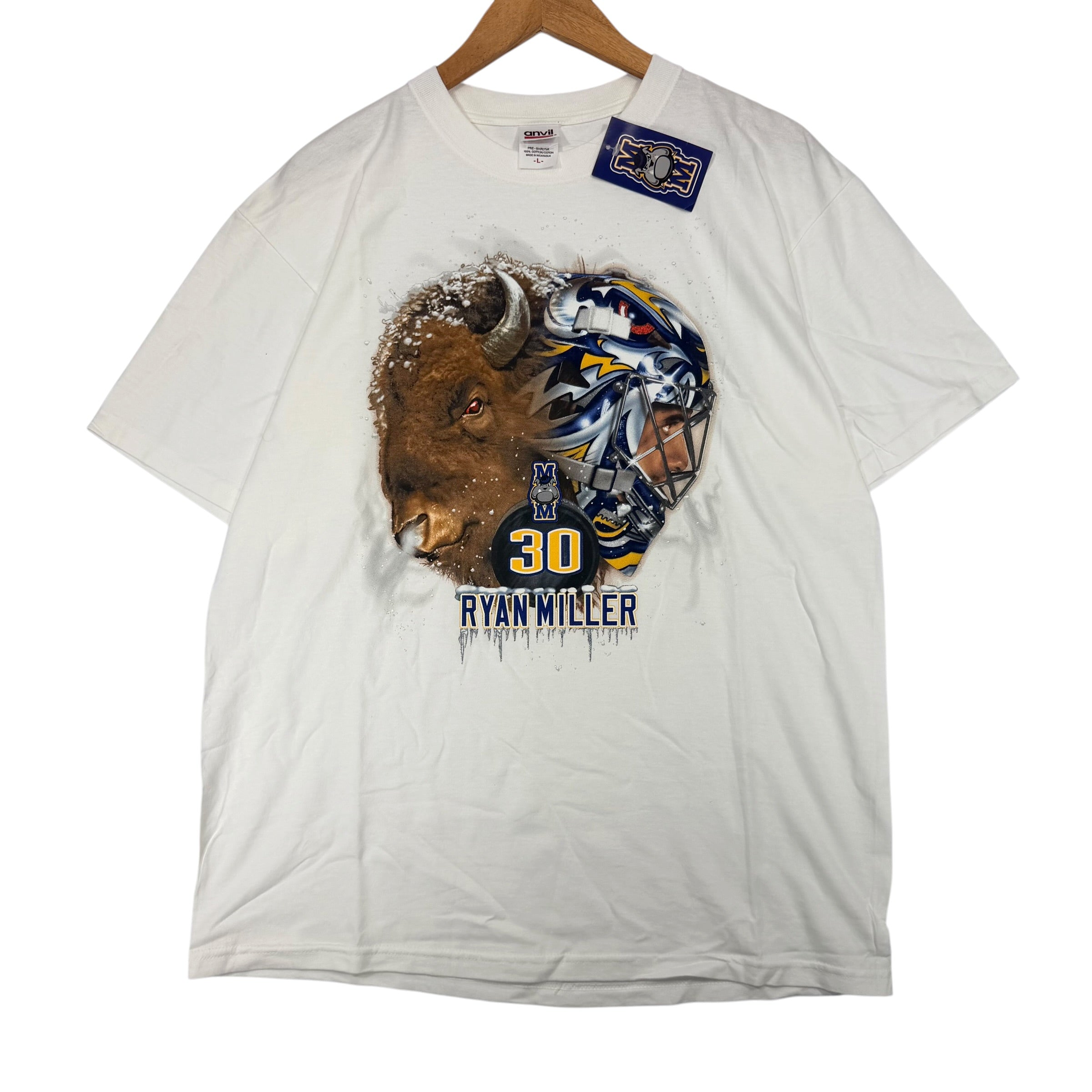 Vintage Buffalo Sabres Ryan Miller Shirt Large
