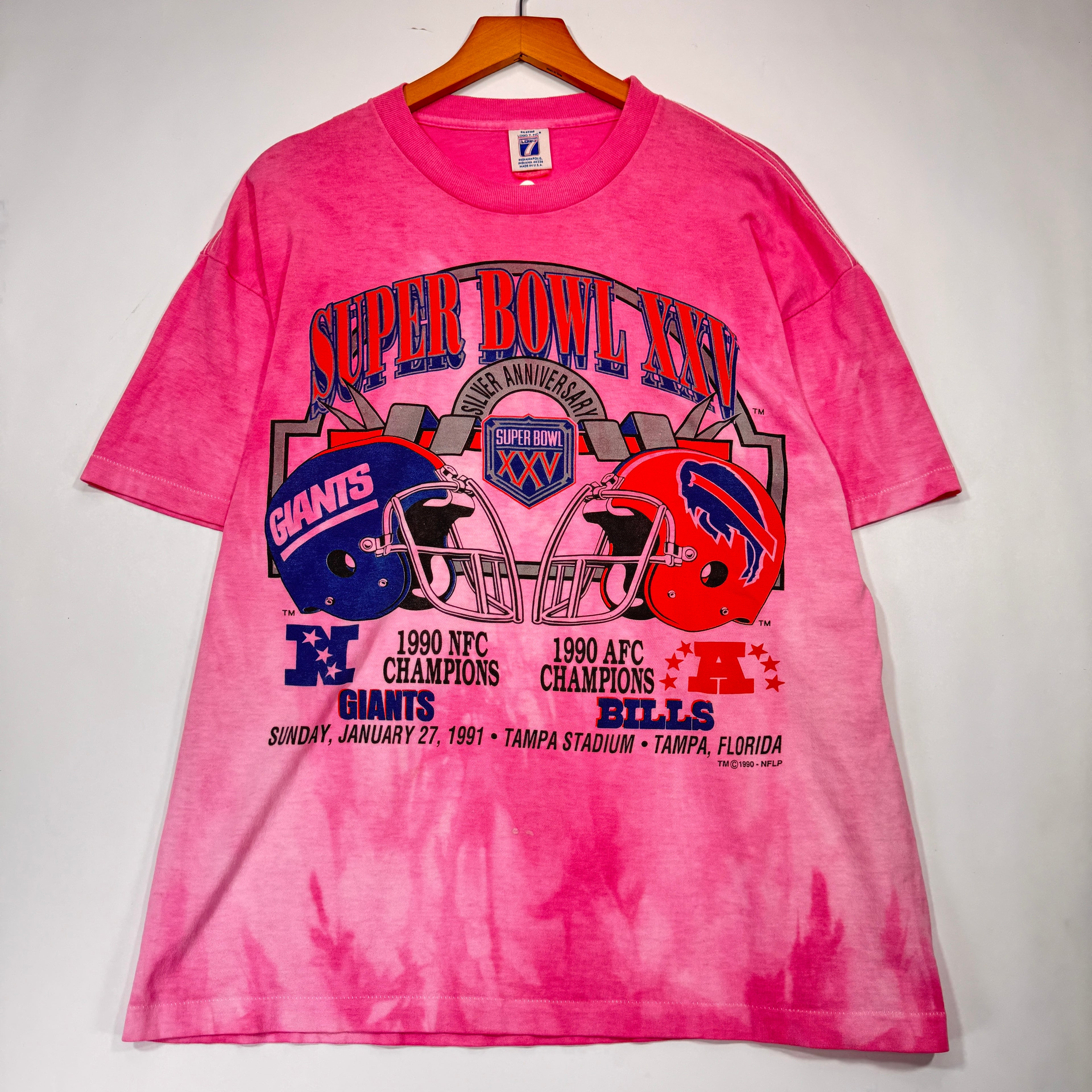 Vintage Buffalo Bills Overdyed 1991 Super Bowl Shirt Medium