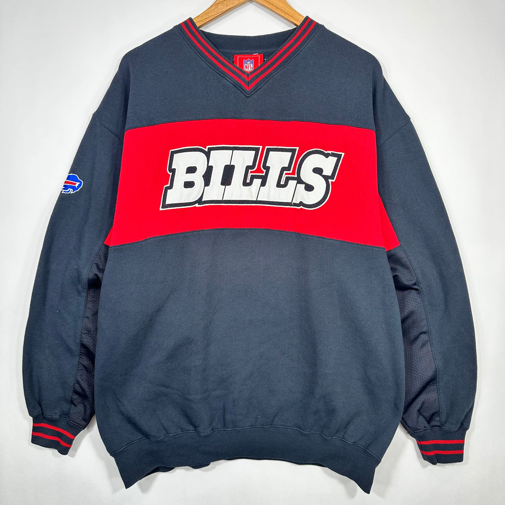 Vintage Buffalo Bills Jersey Sleeve Crewneck Sweatshirt XL