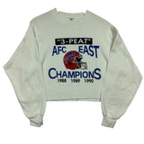 Vintage Buffalo Bills Cropped Crewneck Sweatshirt Large