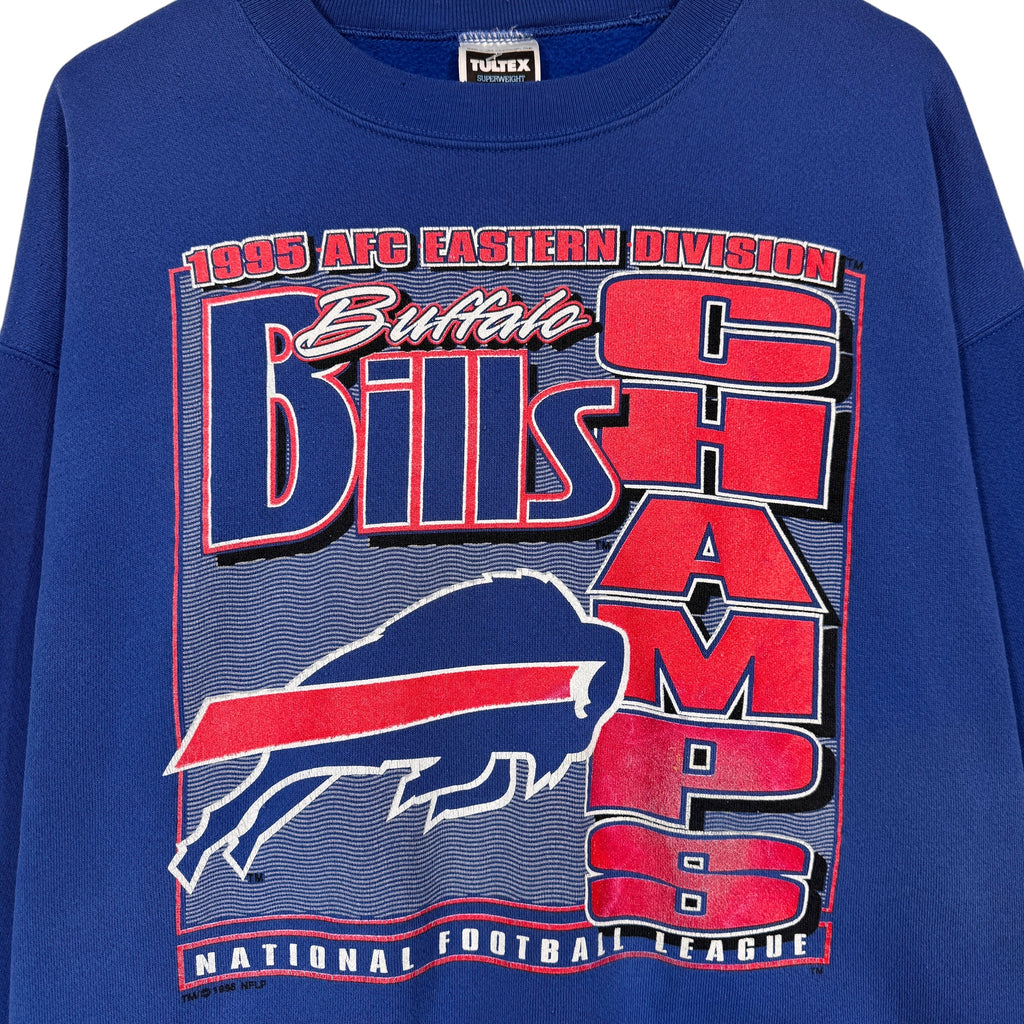 Vintage Buffalo Bills 1995 AFC East Champions Crewneck Sweatshirt XL