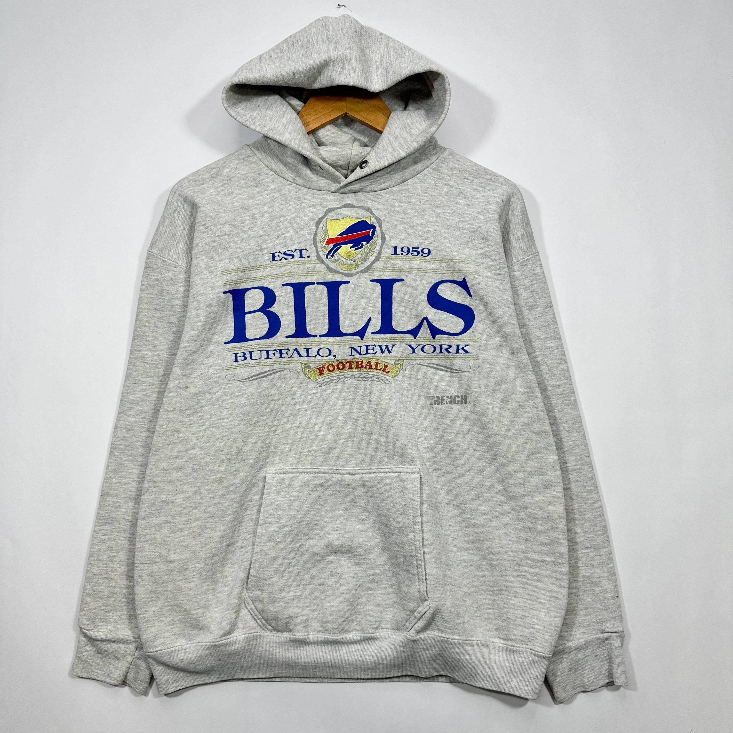 Vintage Buffalo Bills Hoodie Sweatshirt Large