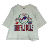 Vintage Buffalo Bills 1992 Super Bowl Crop Top Shirt XL