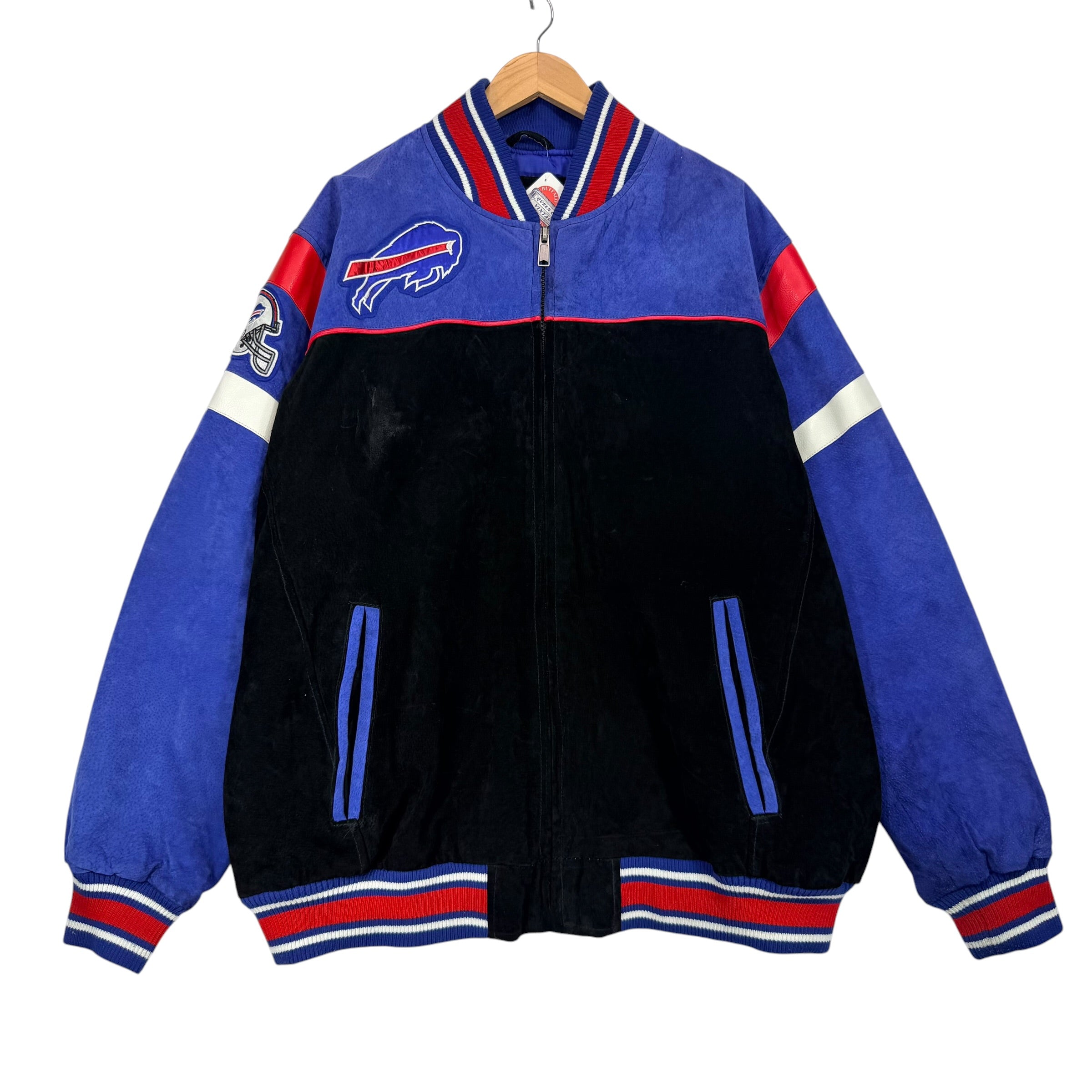Vintage Buffalo Bills Suede Leather Jacket XXL