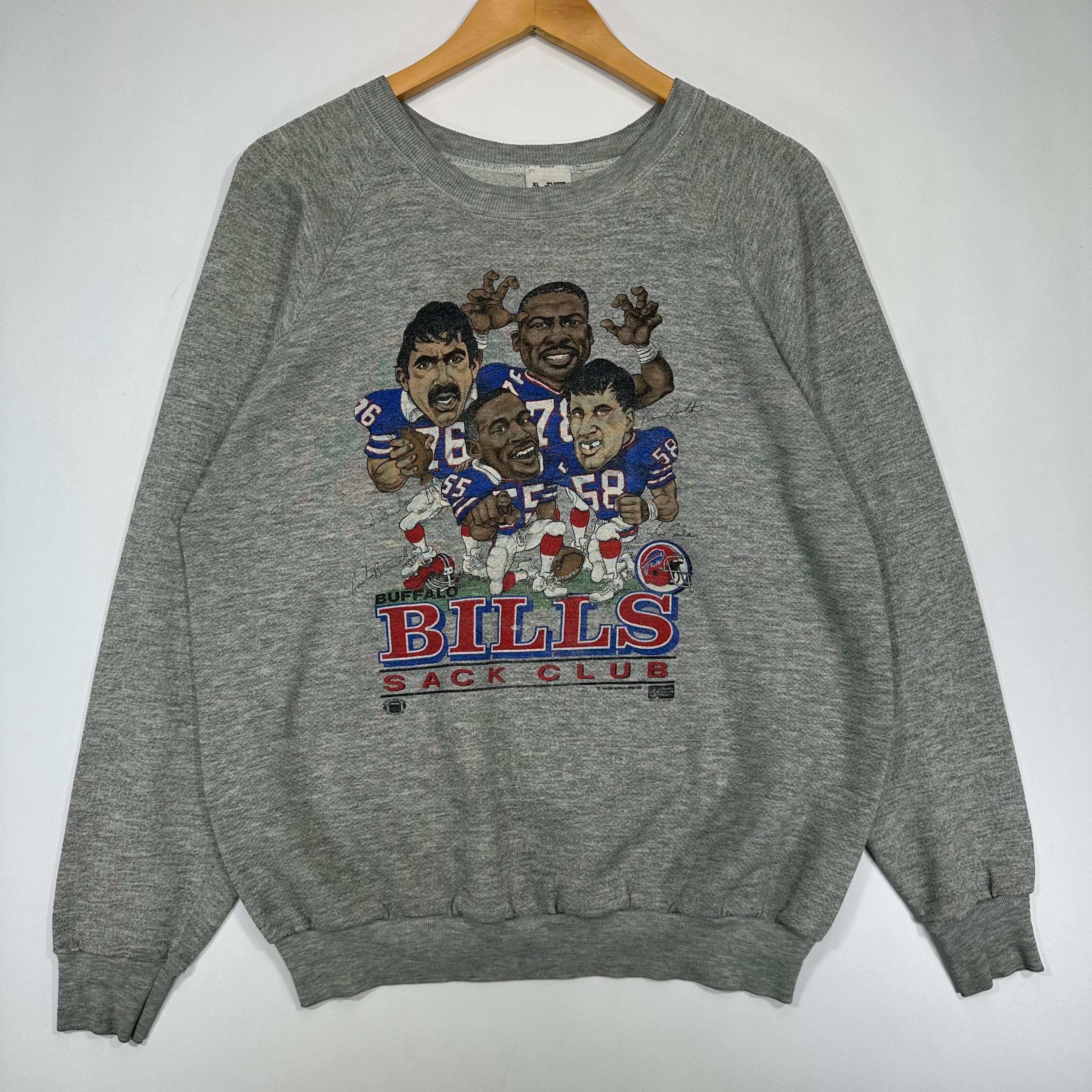 Vintage Buffalo Bills Sack Attack Crewneck Sweatshirt XL