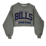 Vintage Buffalo Bills Cropped Crewneck Sweatshirt Medium