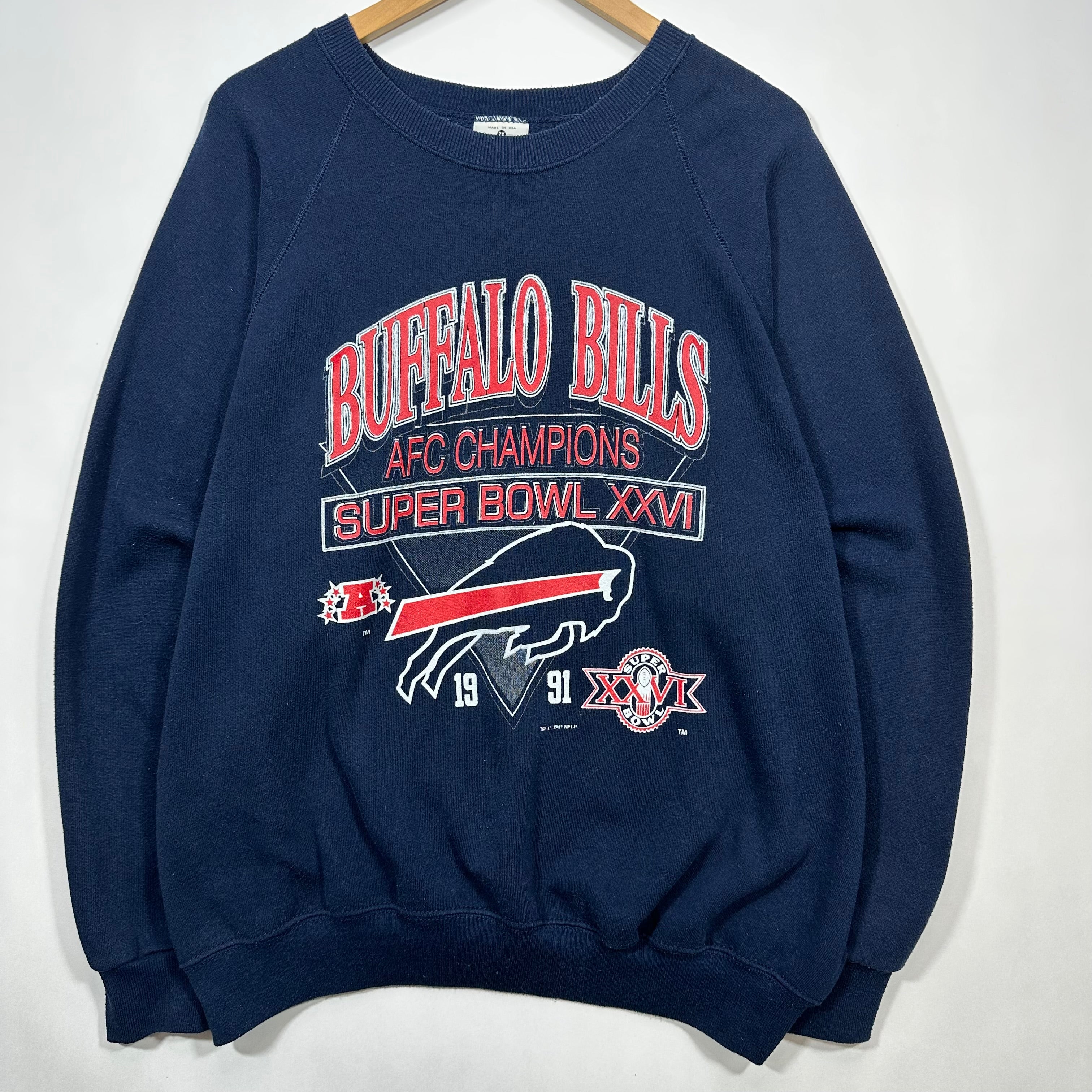 Vintage Buffalo Bills 1991 Super Bowl Crewneck Sweatshirt XXL