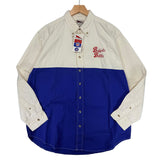 Vintage Buffalo Bills Western Style Denim Button Up Shirt Large