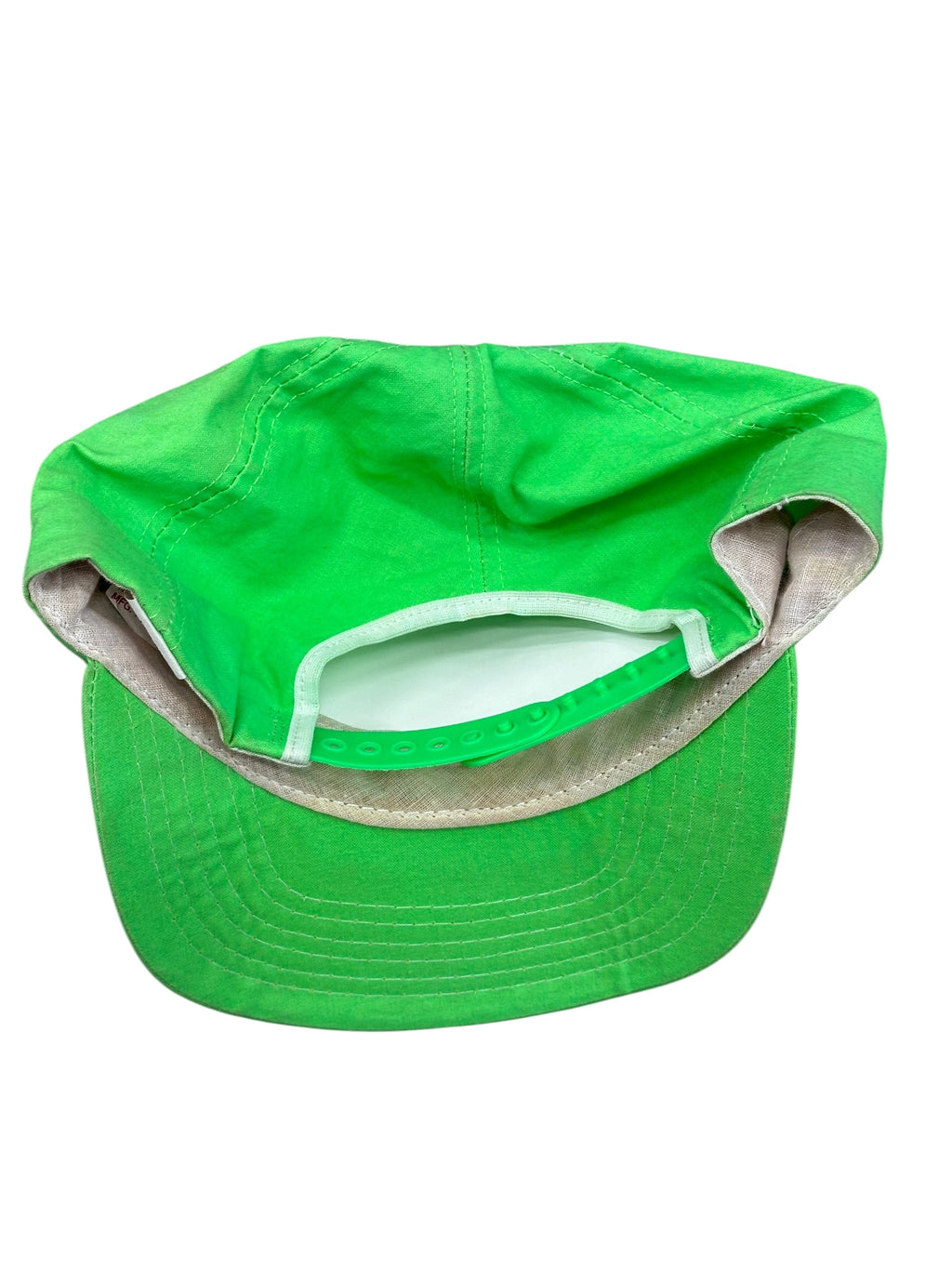 Vintage Buffalo Bills Neon Green New Era Snapback Hat