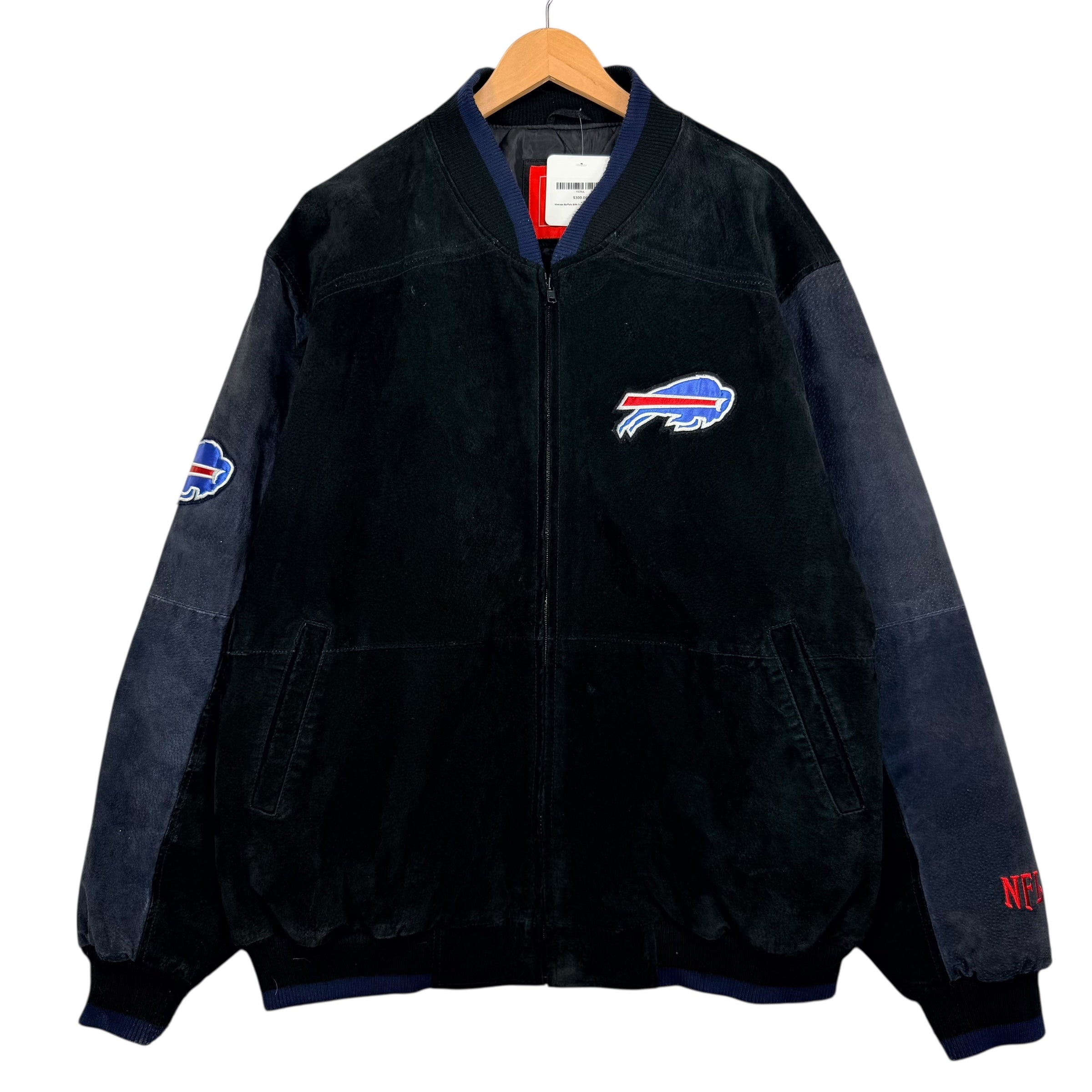 Vintage Buffalo Bills Suede Leather Jacket XL