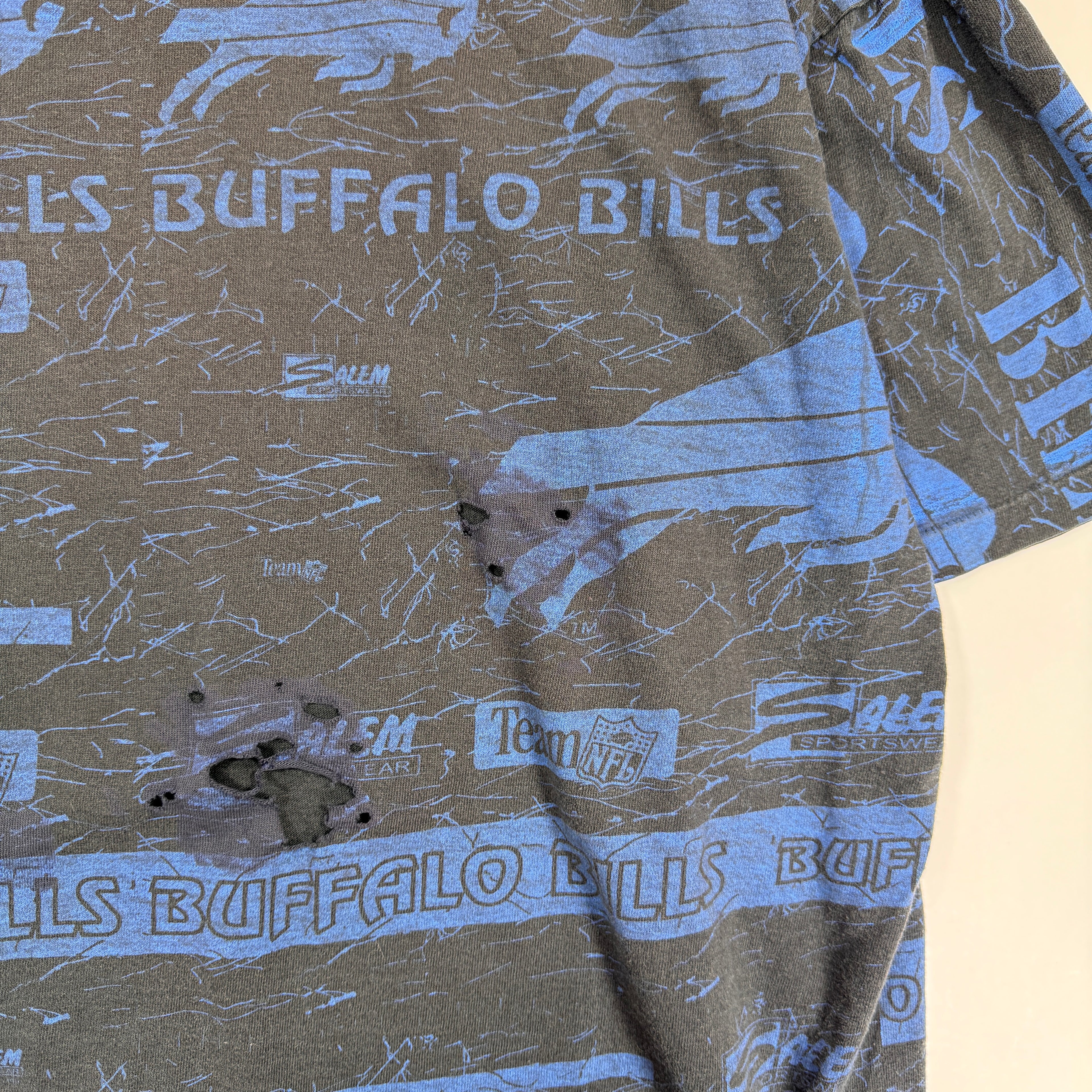 Vintage Buffalo Bills All Over Print Shirt XL
