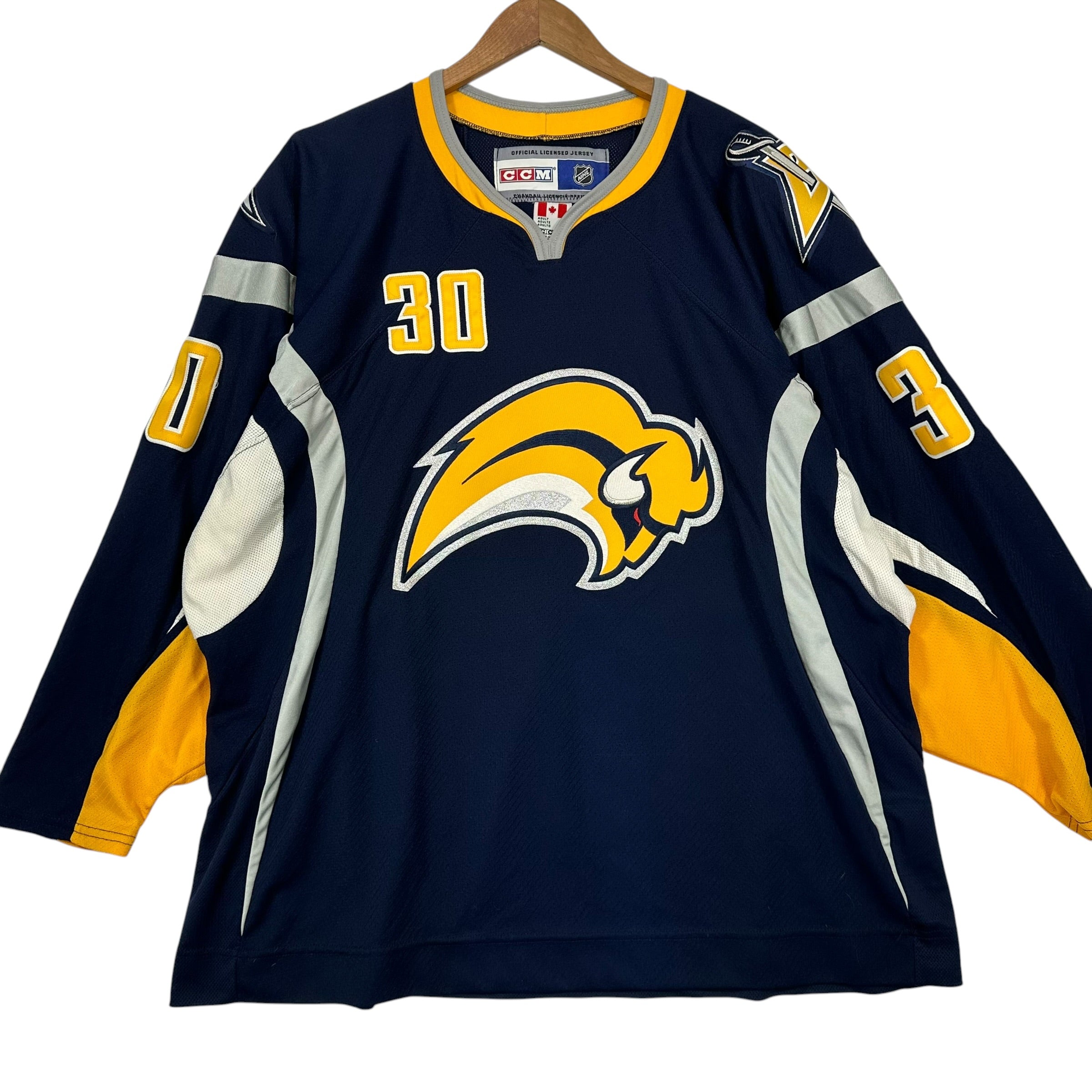 Vintage Buffalo Sabres Signed Ryan Miller Jersey XL