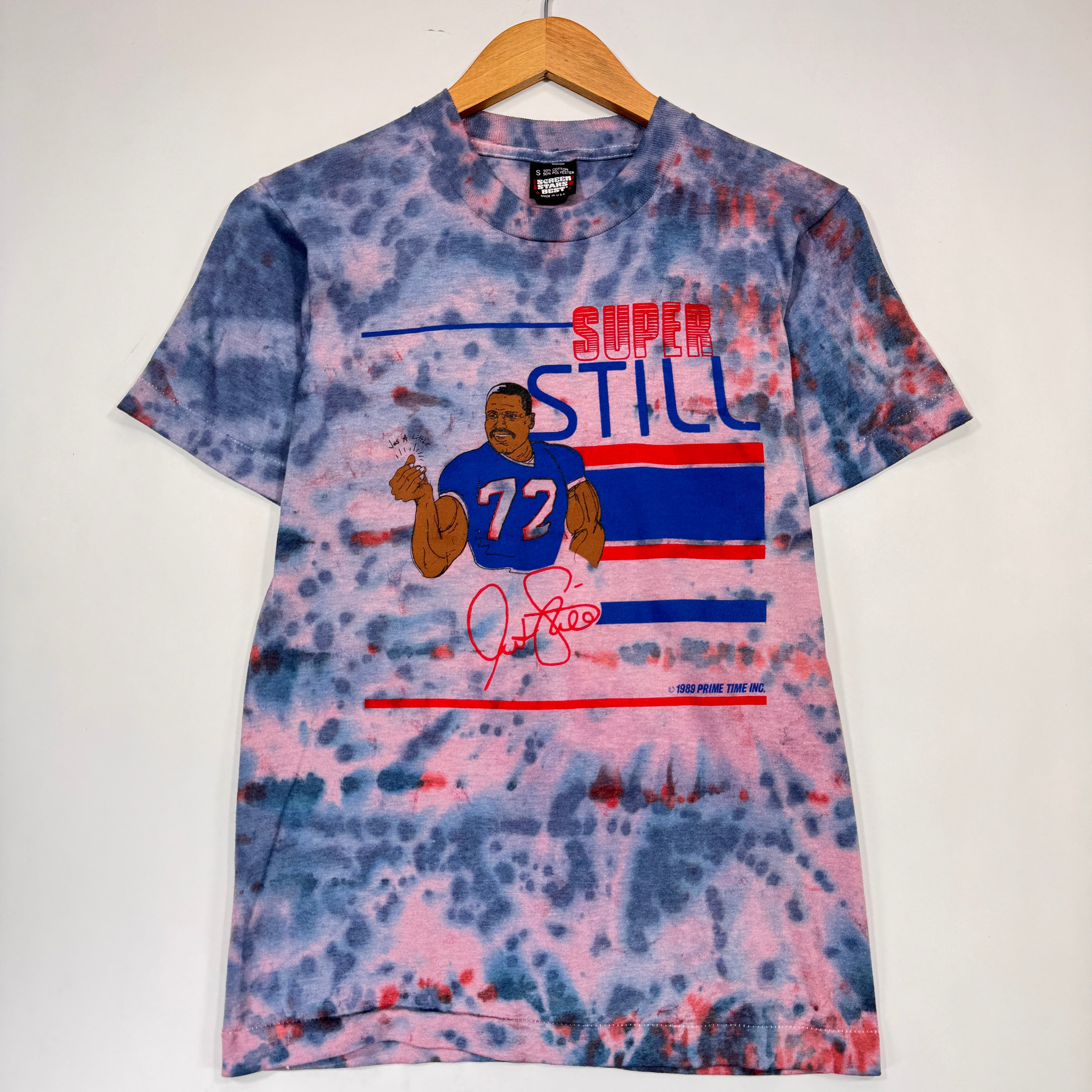 Vintage Buffalo Bills Overdyed Super Still #78 Shirt Small