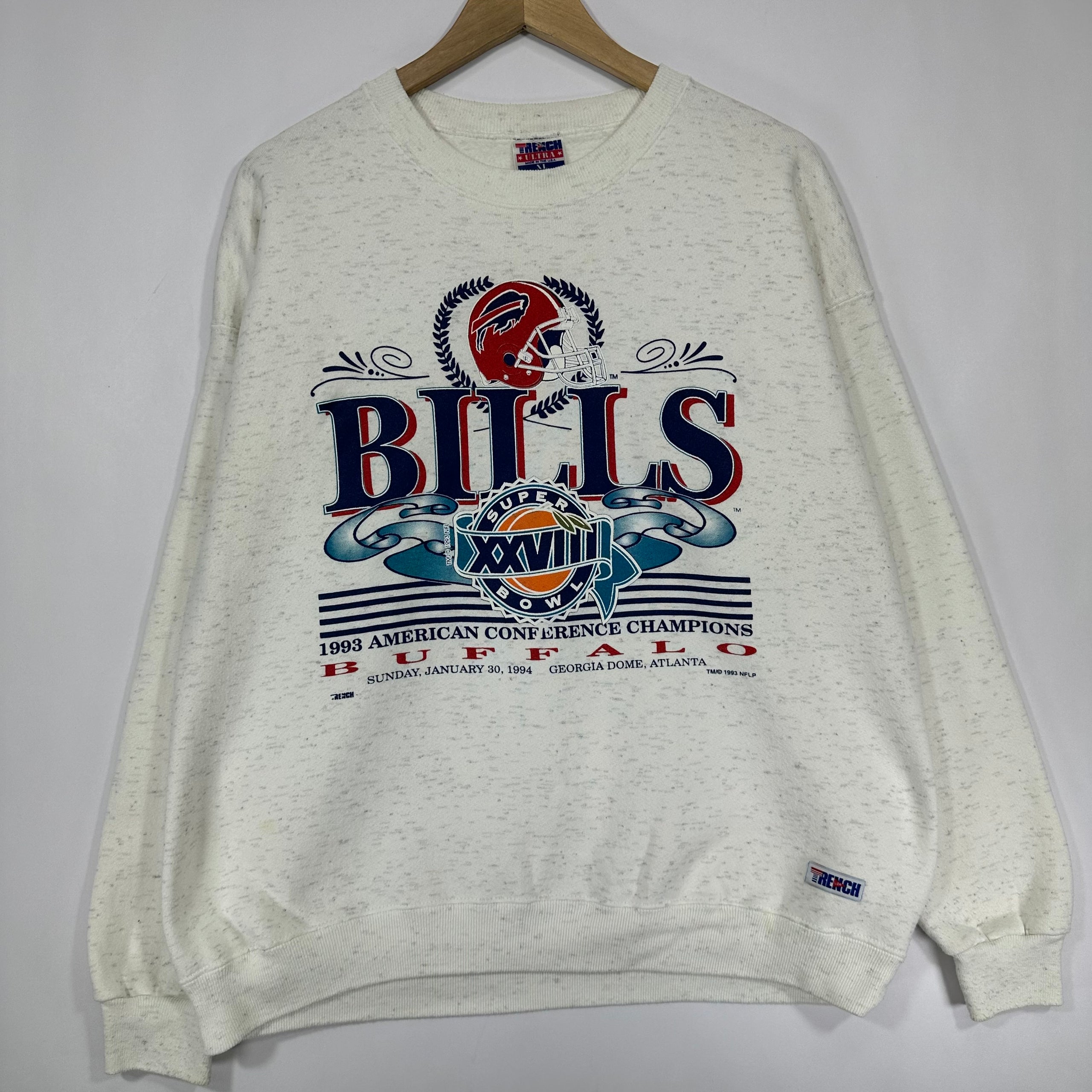 Vintage Buffalo Bills 1993 AFC Champs Crewneck Sweatshirt XL