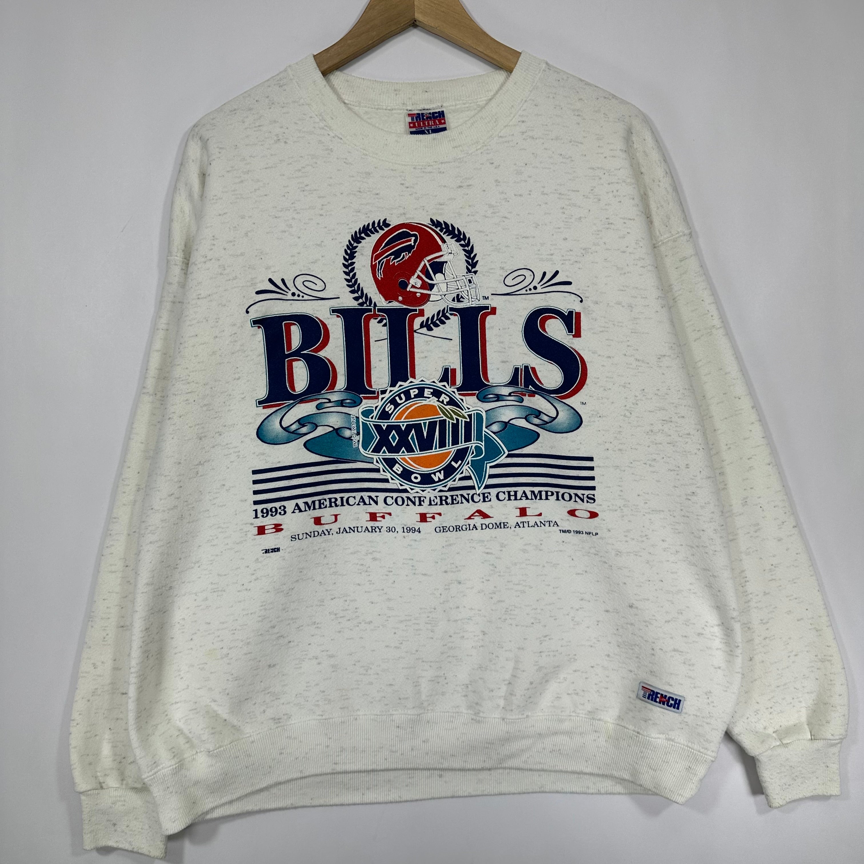 Vintage Buffalo Bills 1993 AFC Champs Crewneck Sweatshirt XL